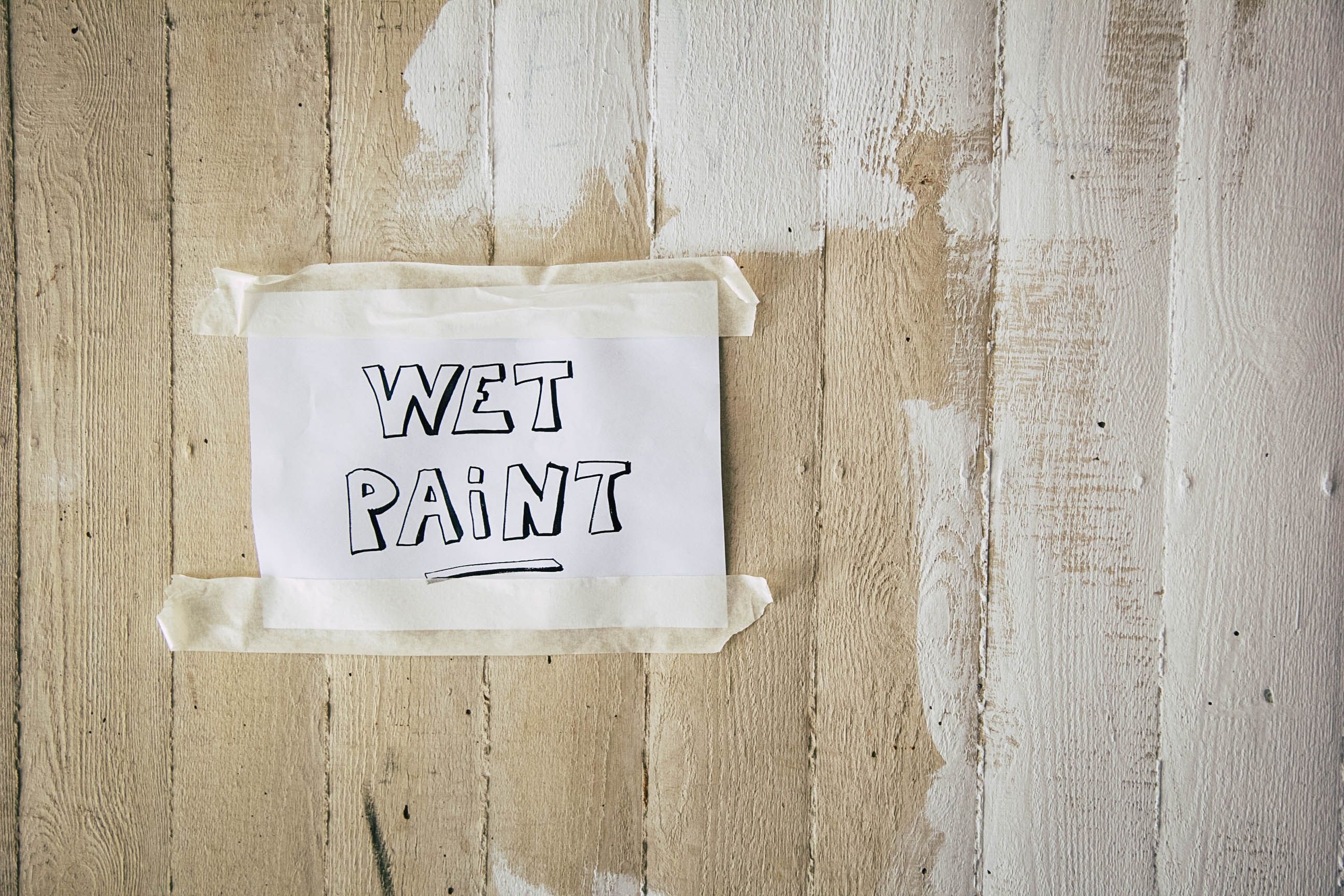 Wet paint