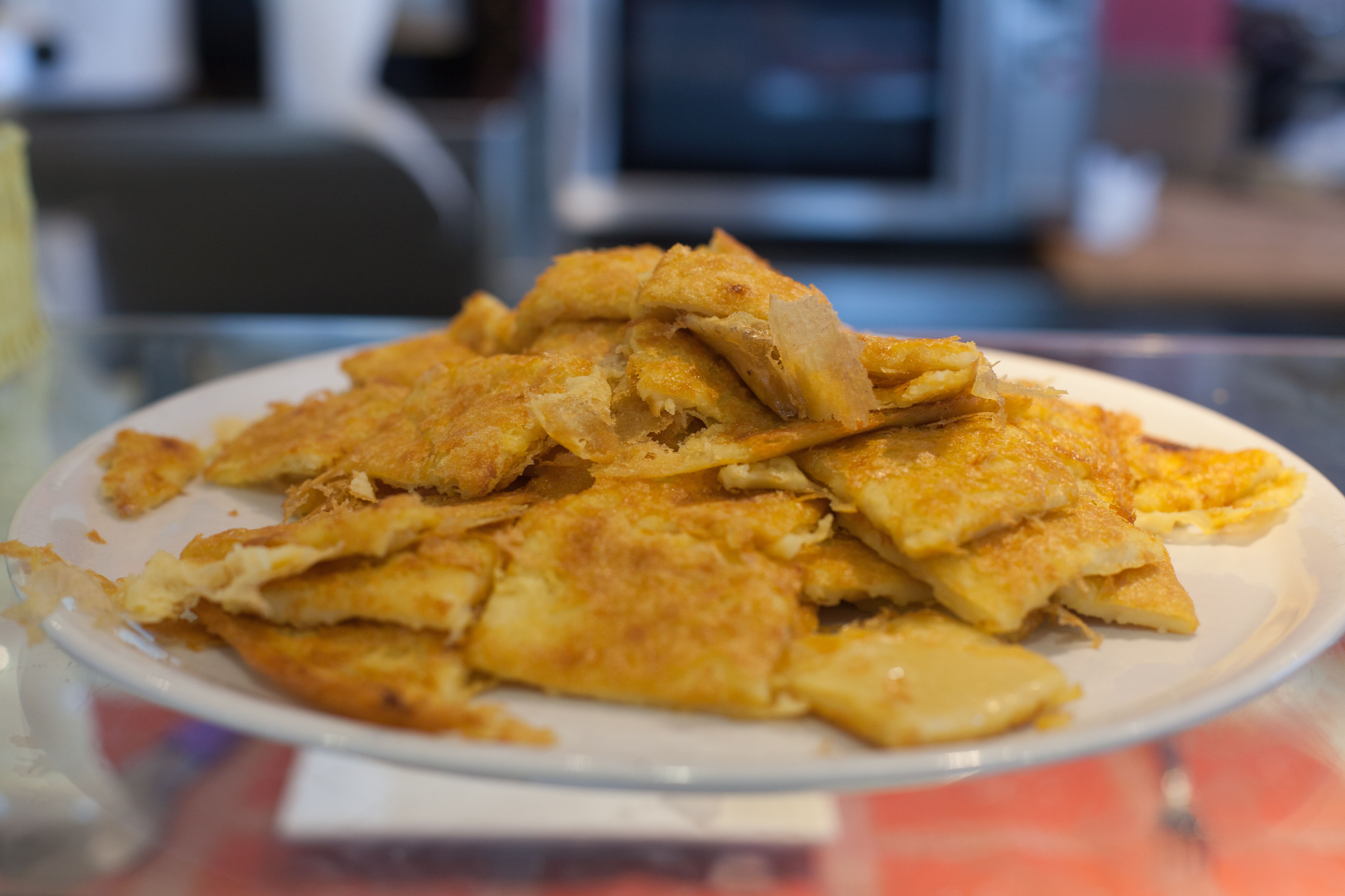 Close-Up Of Farinata Genovese Served In Plate On Table