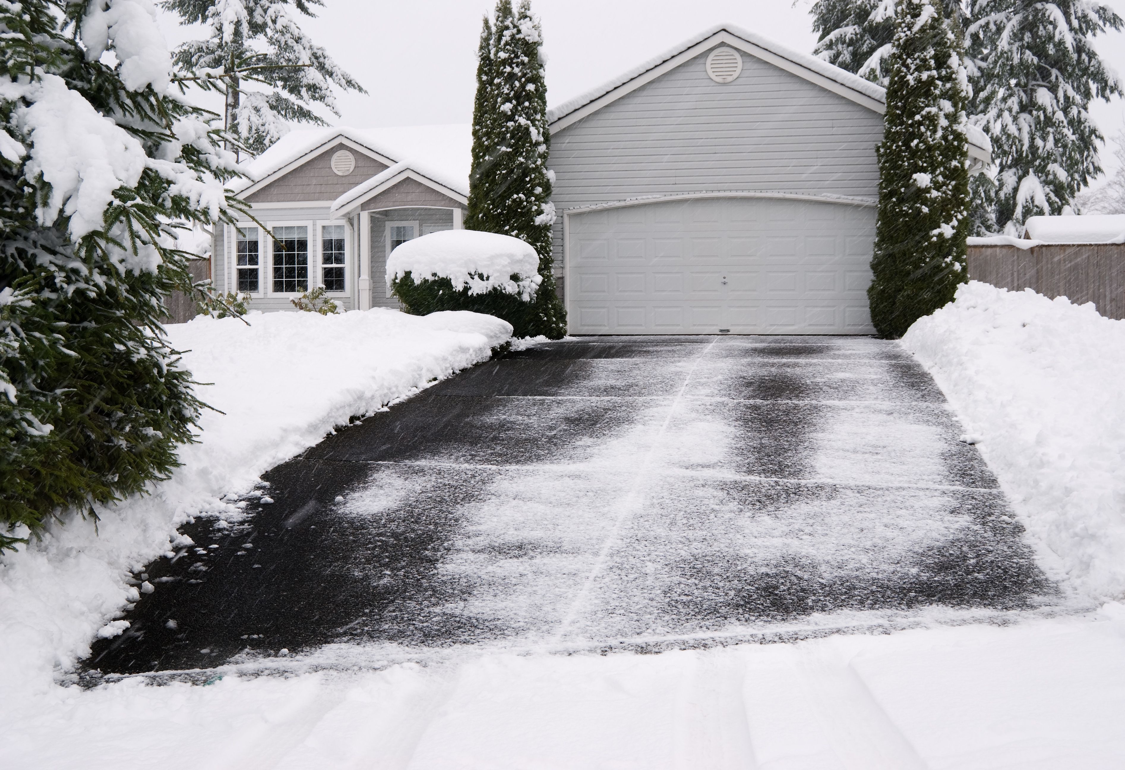concrete floor winter