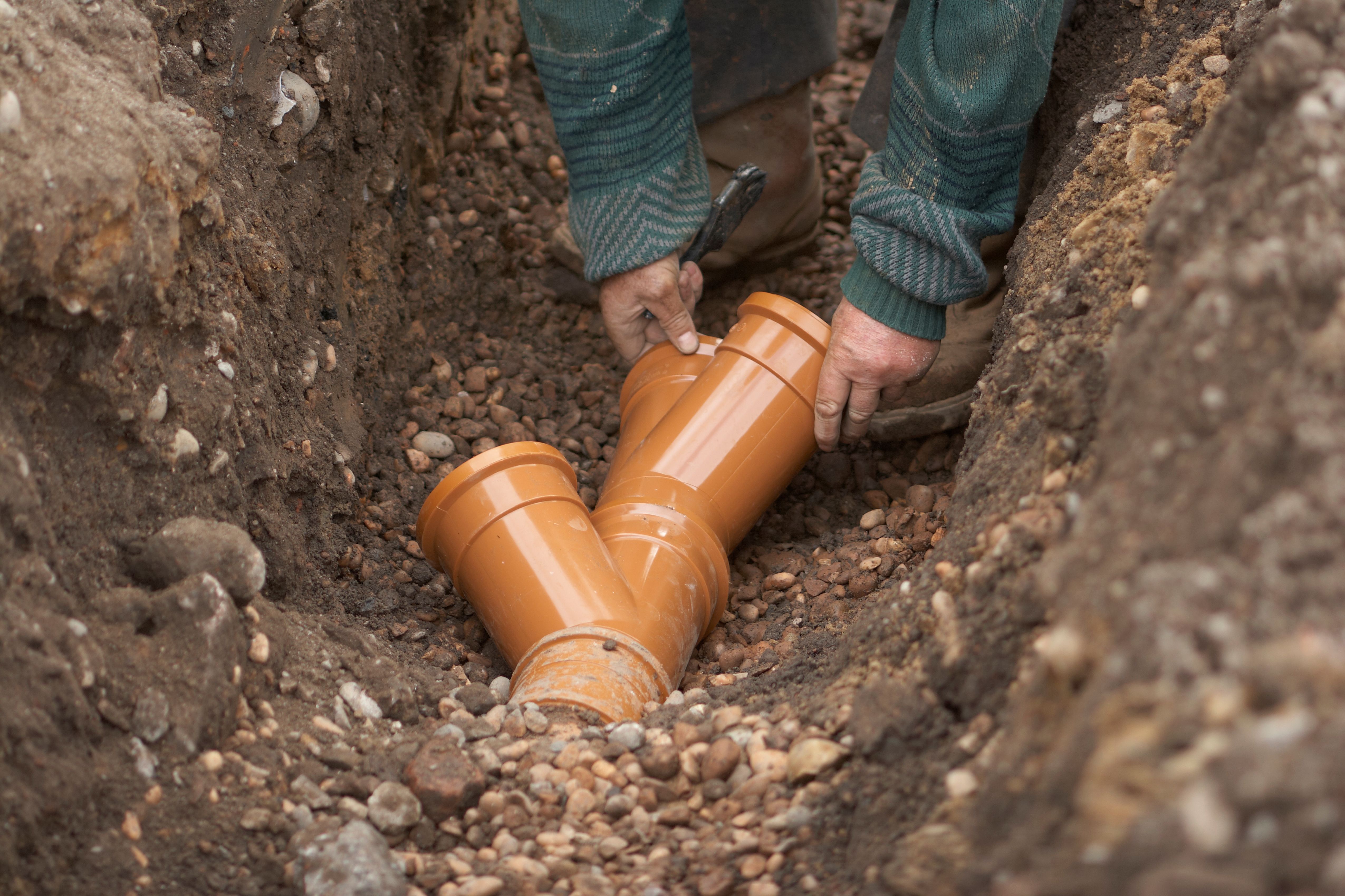 french drain installation