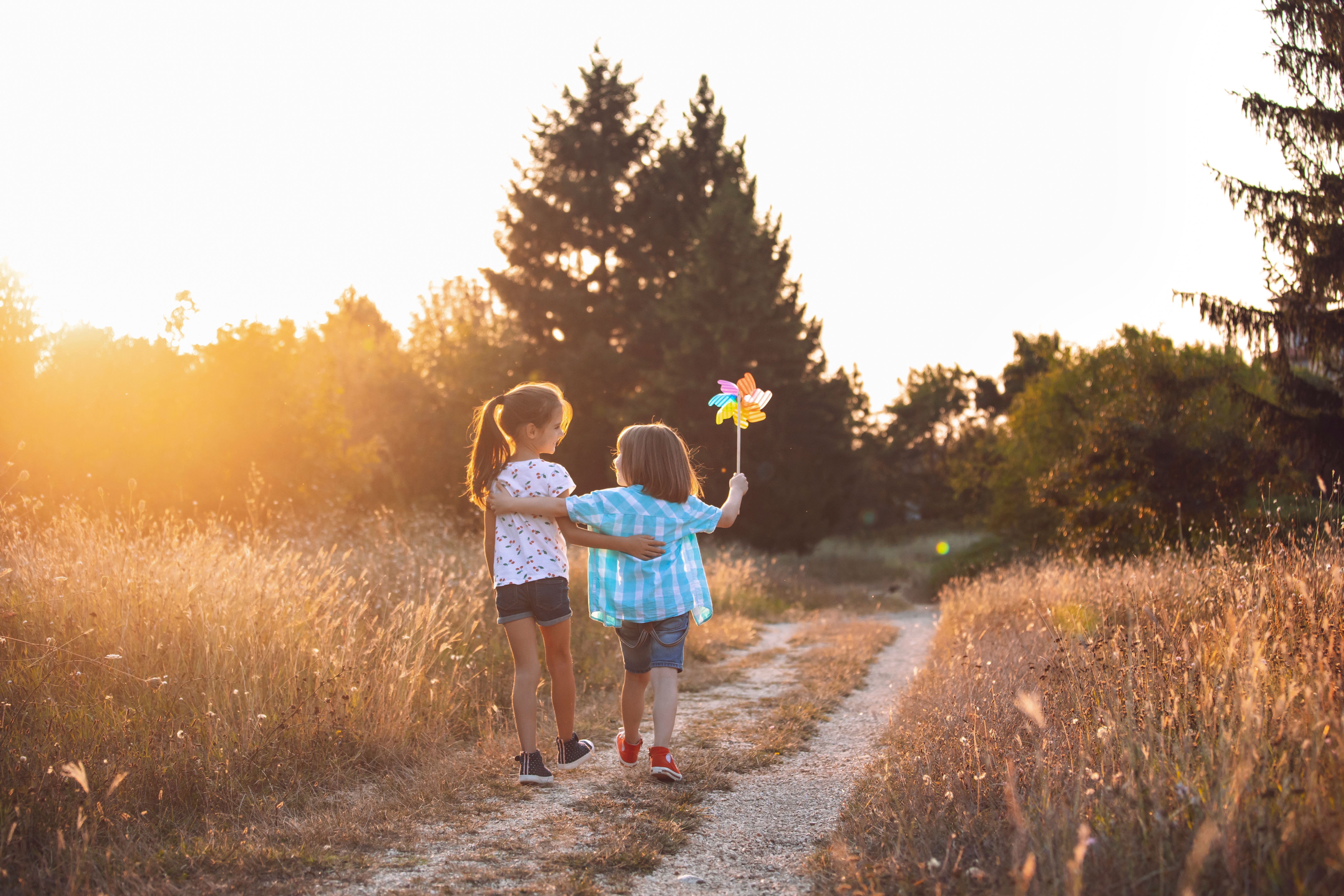 children playing outdoors