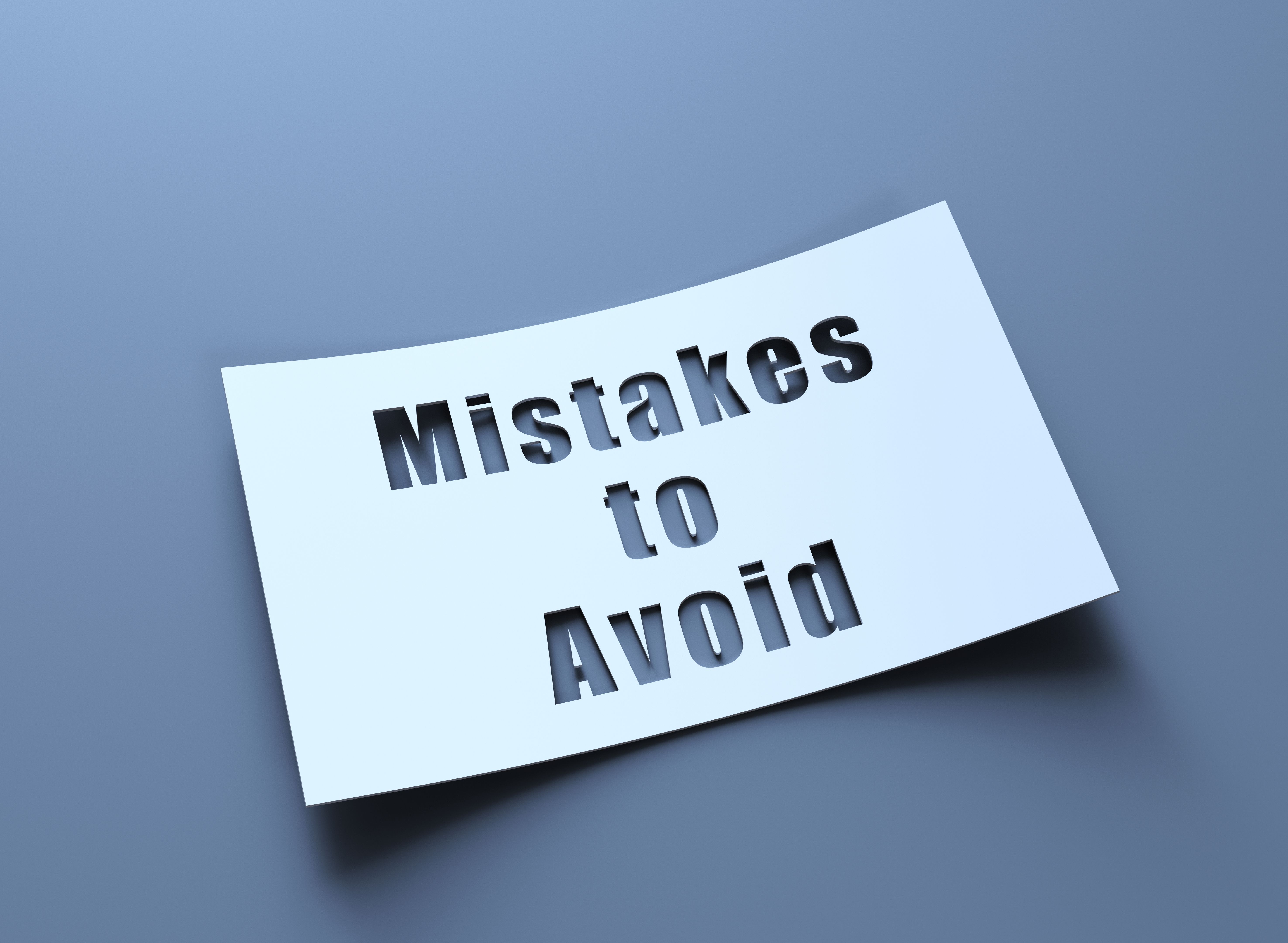 photo editing mistakes