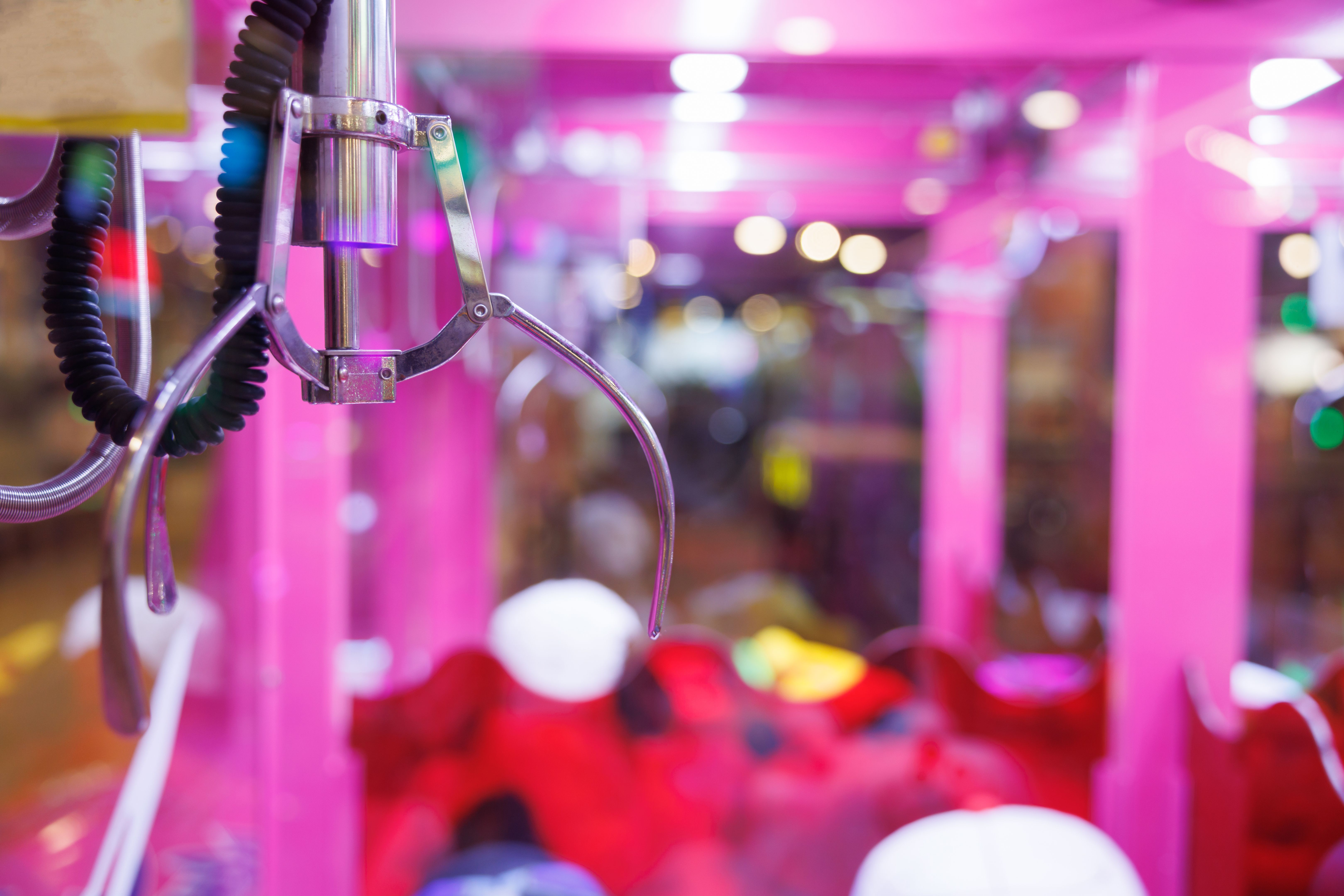 Claw Machines Toy Arcade game. doll picker.