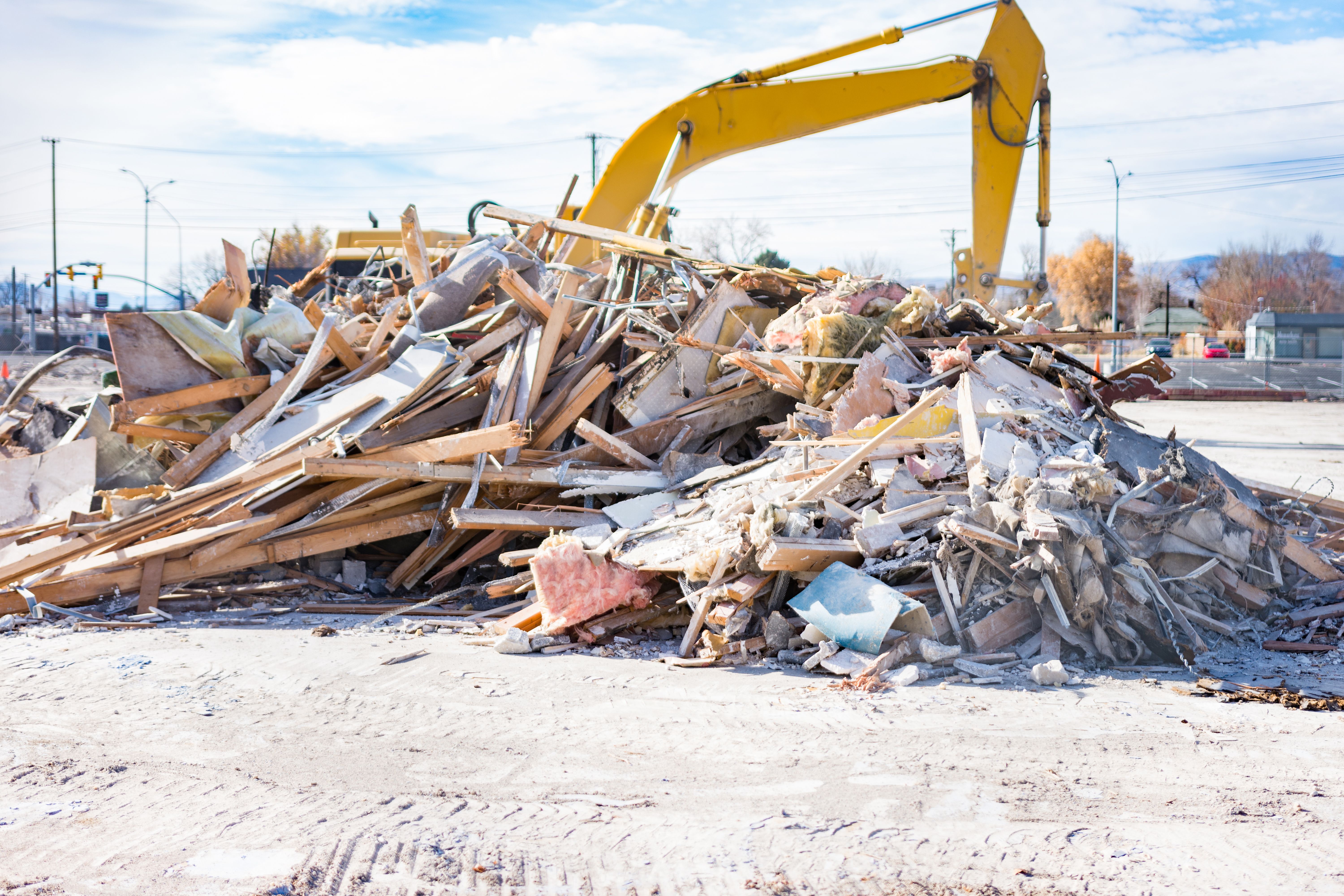 heavy construction waste