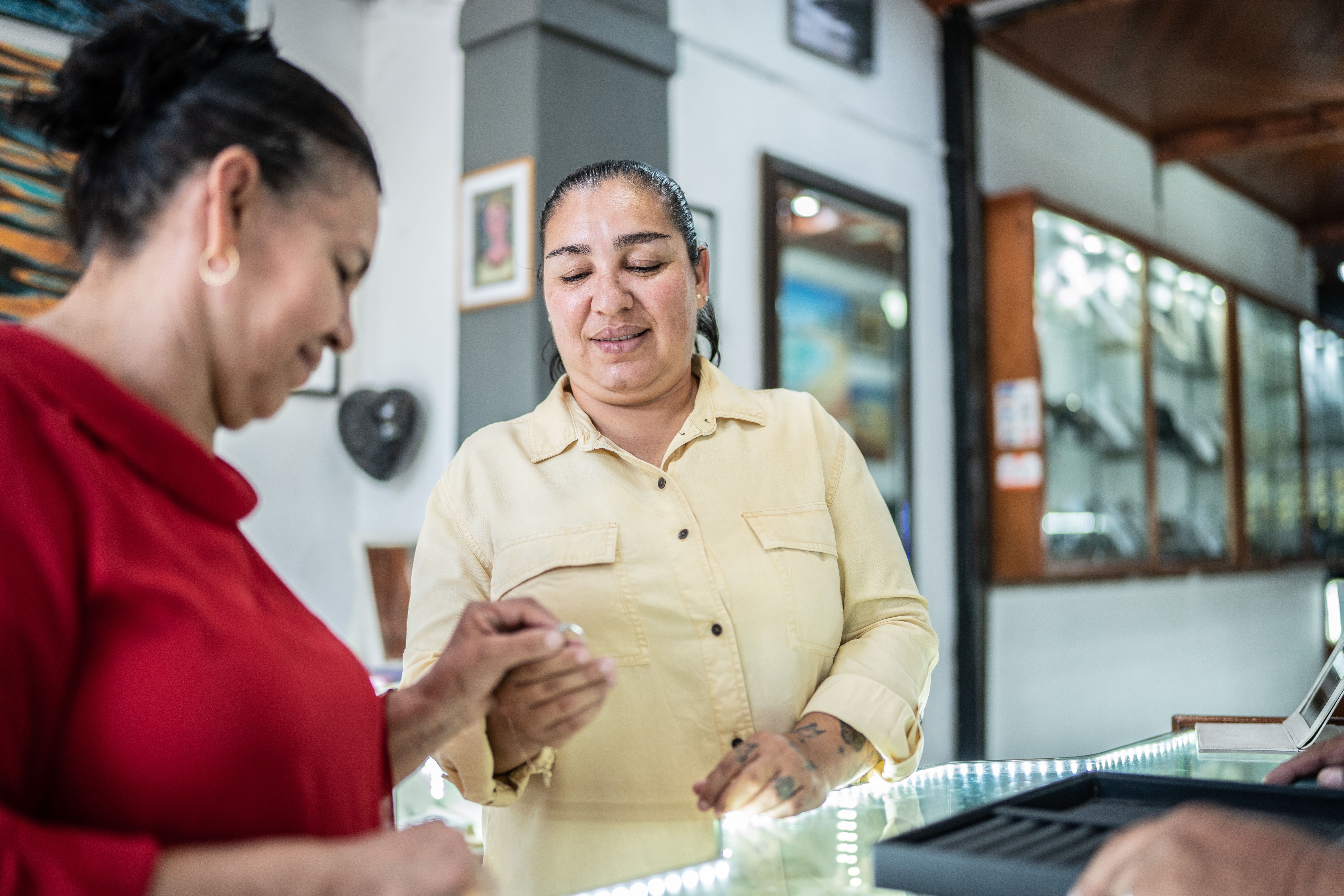 happy customer jewelry