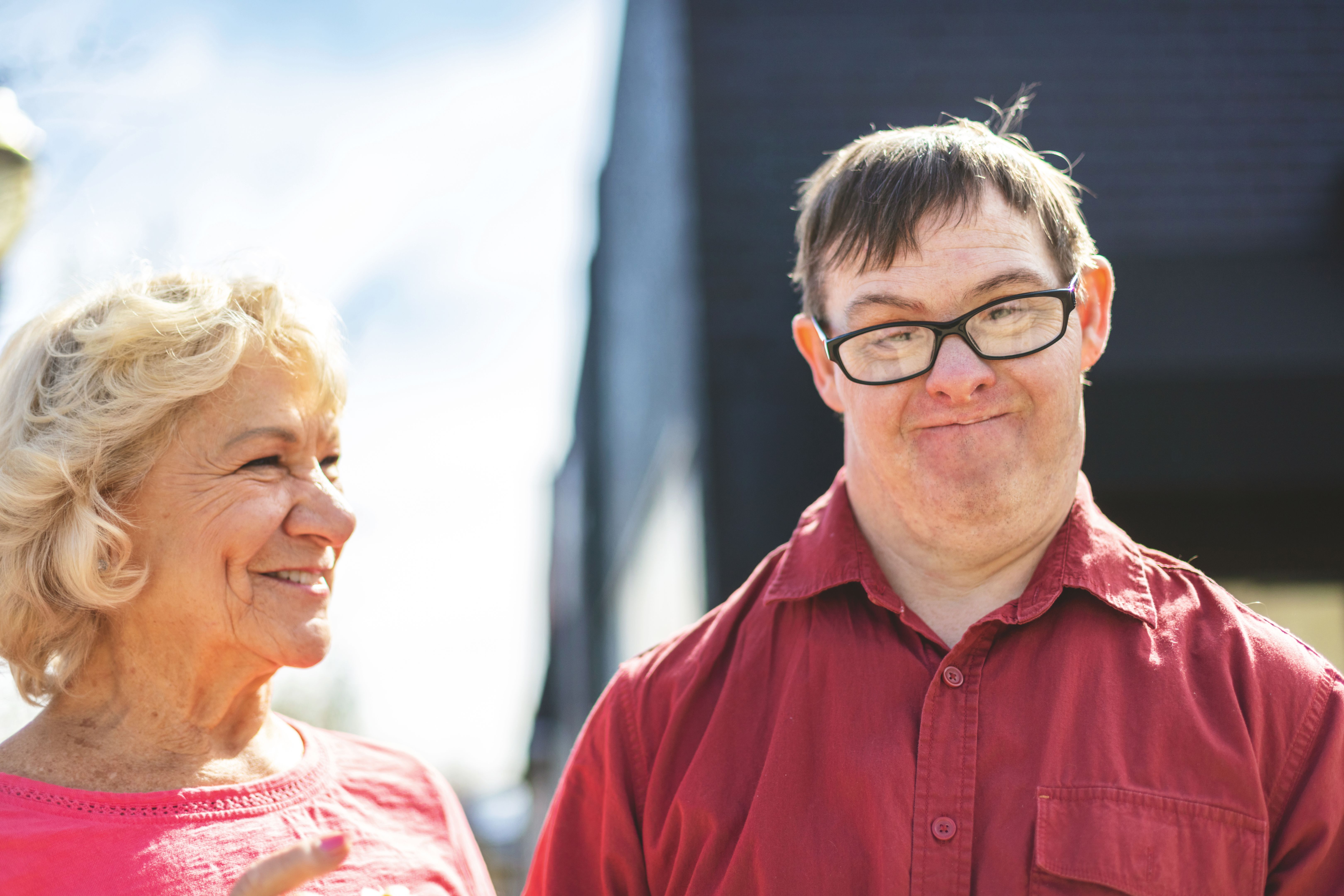 Adult Man Portrait with a Down Syndrome Photo Series