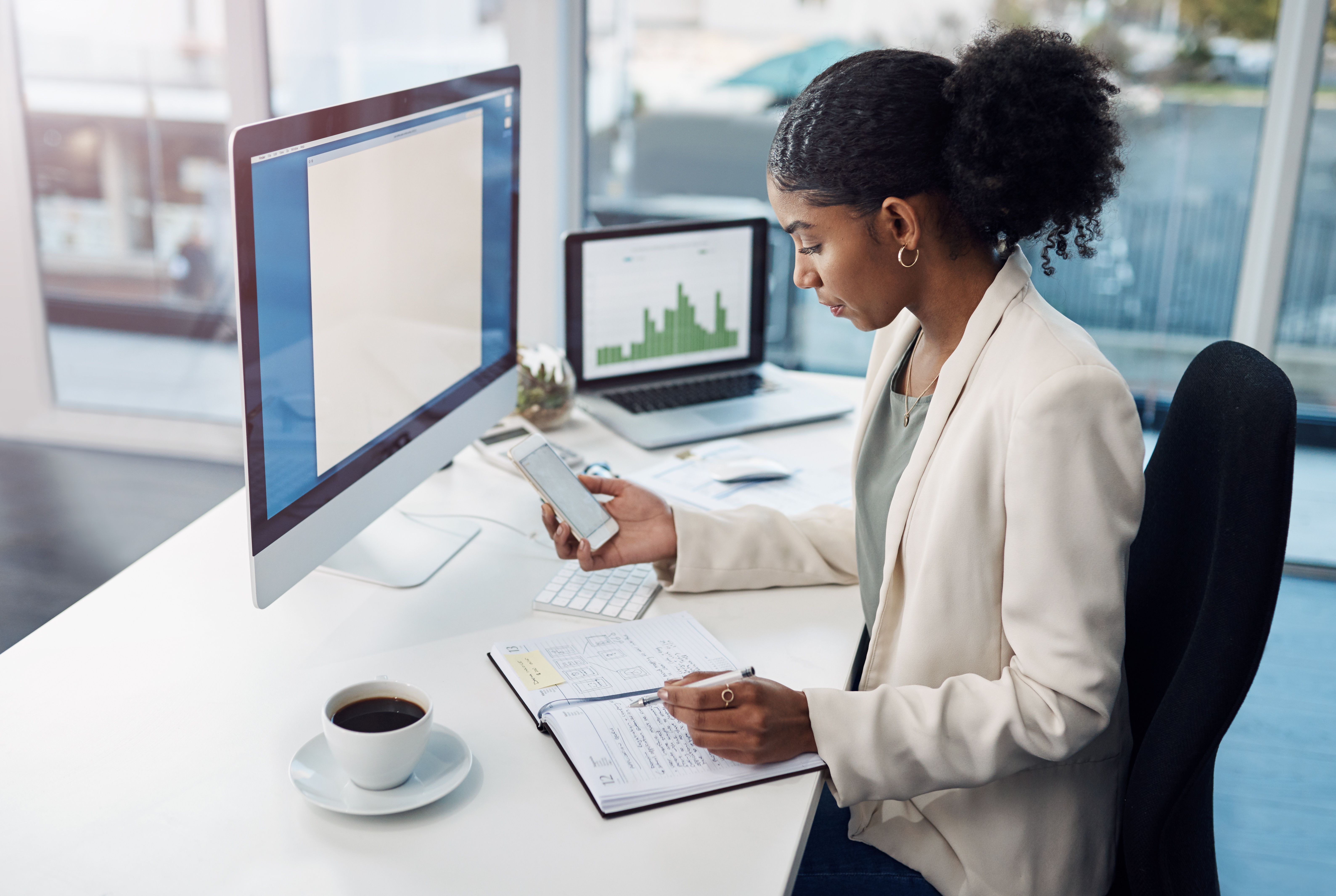 accountant working
