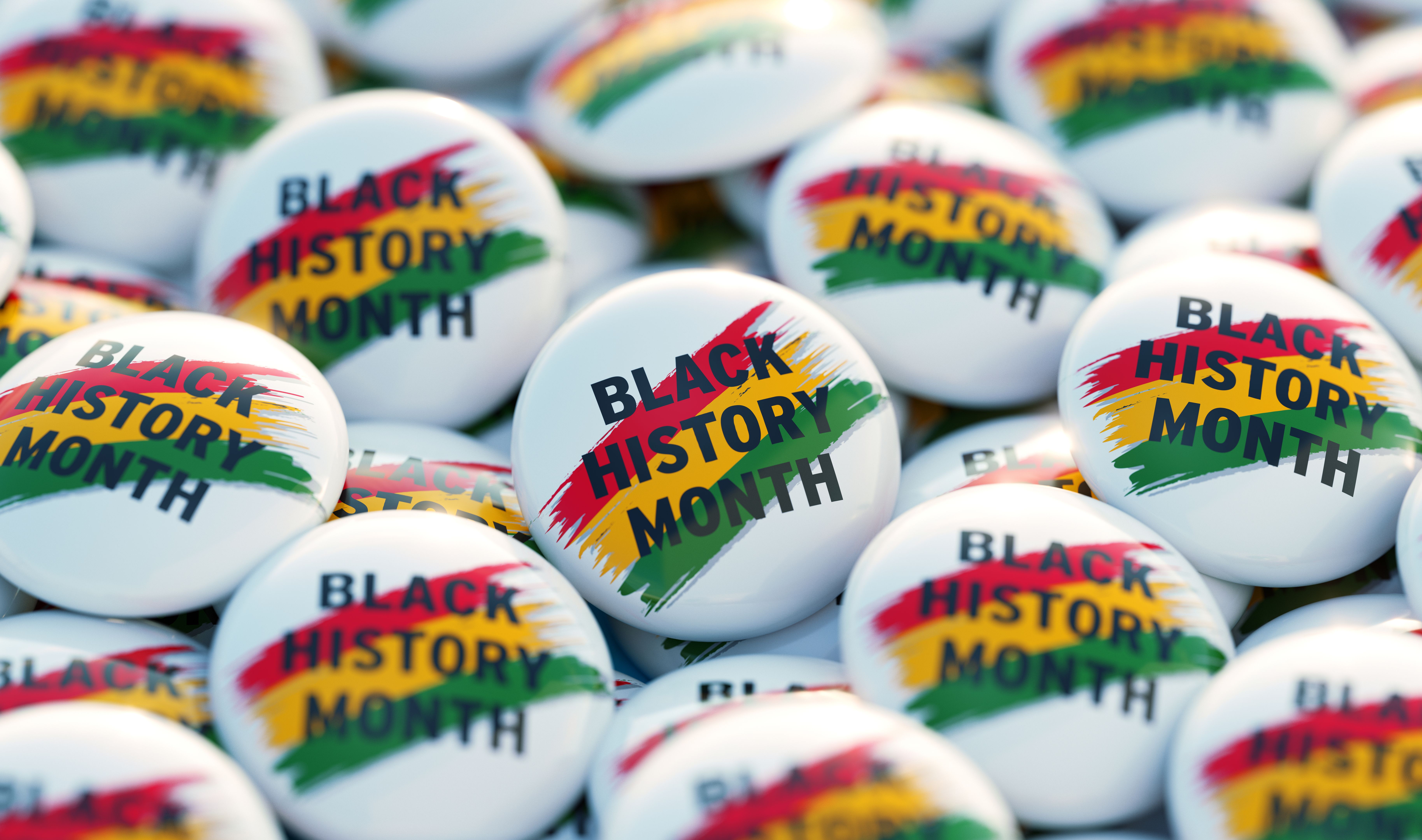 Black History Month Printed Badges Black History Month Printed Badges