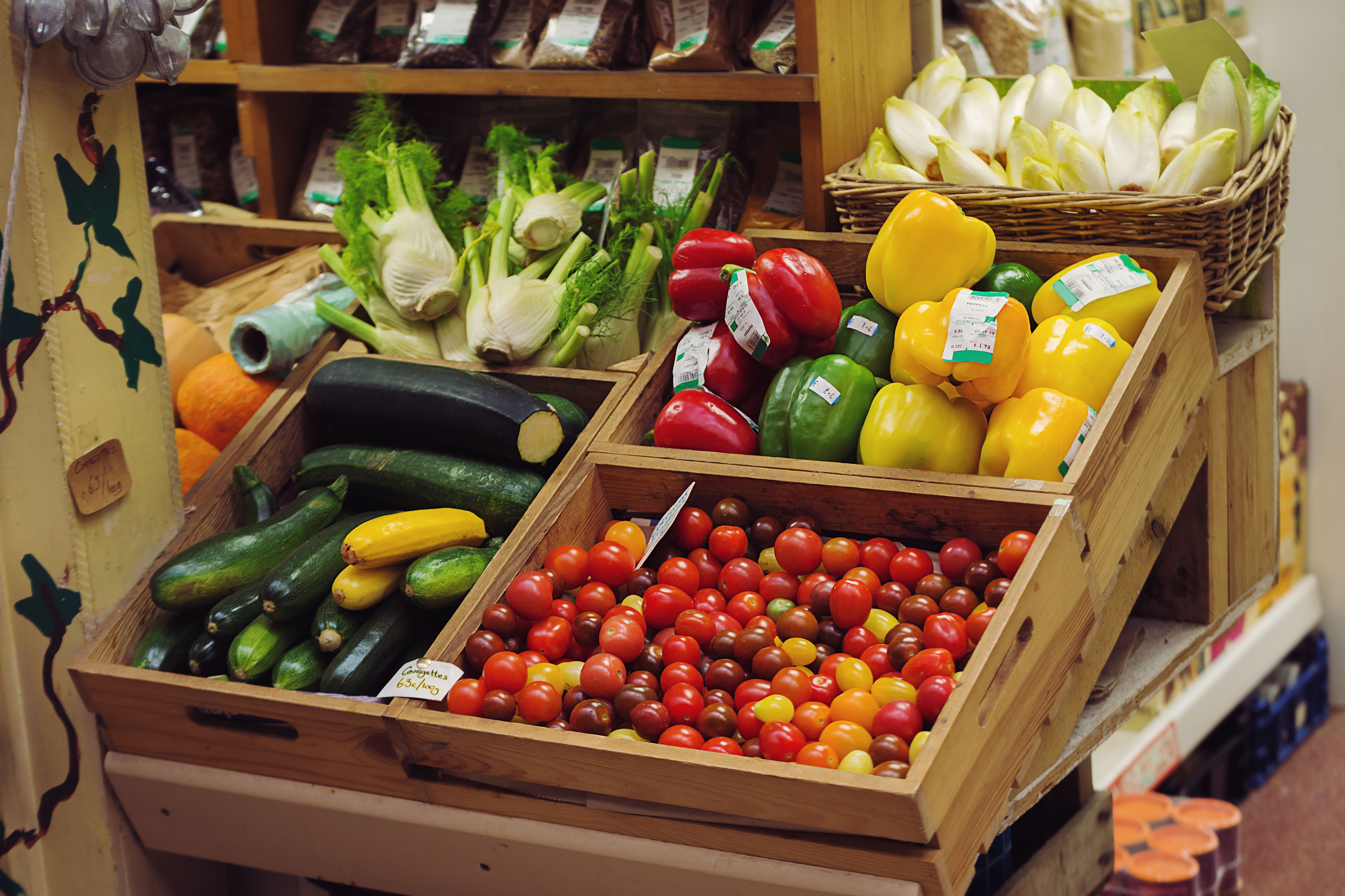 English Market stand selling fresh vegetables - Cork, Ireland English Market stand selling fresh vegetables - Cork, Ireland