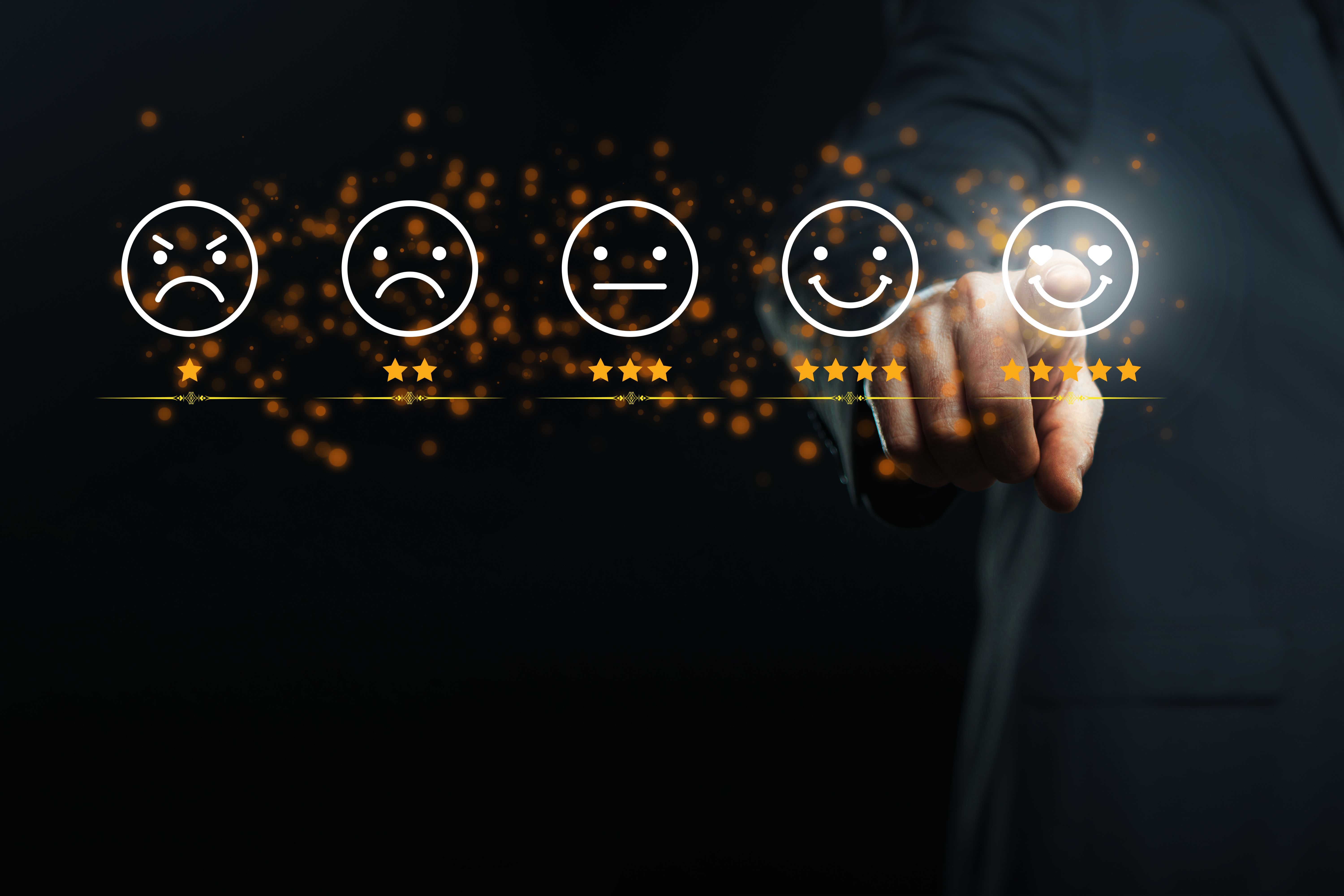 Customer Satisfaction Rating with Star Feedback Customer Satisfaction Rating with Star Feedback