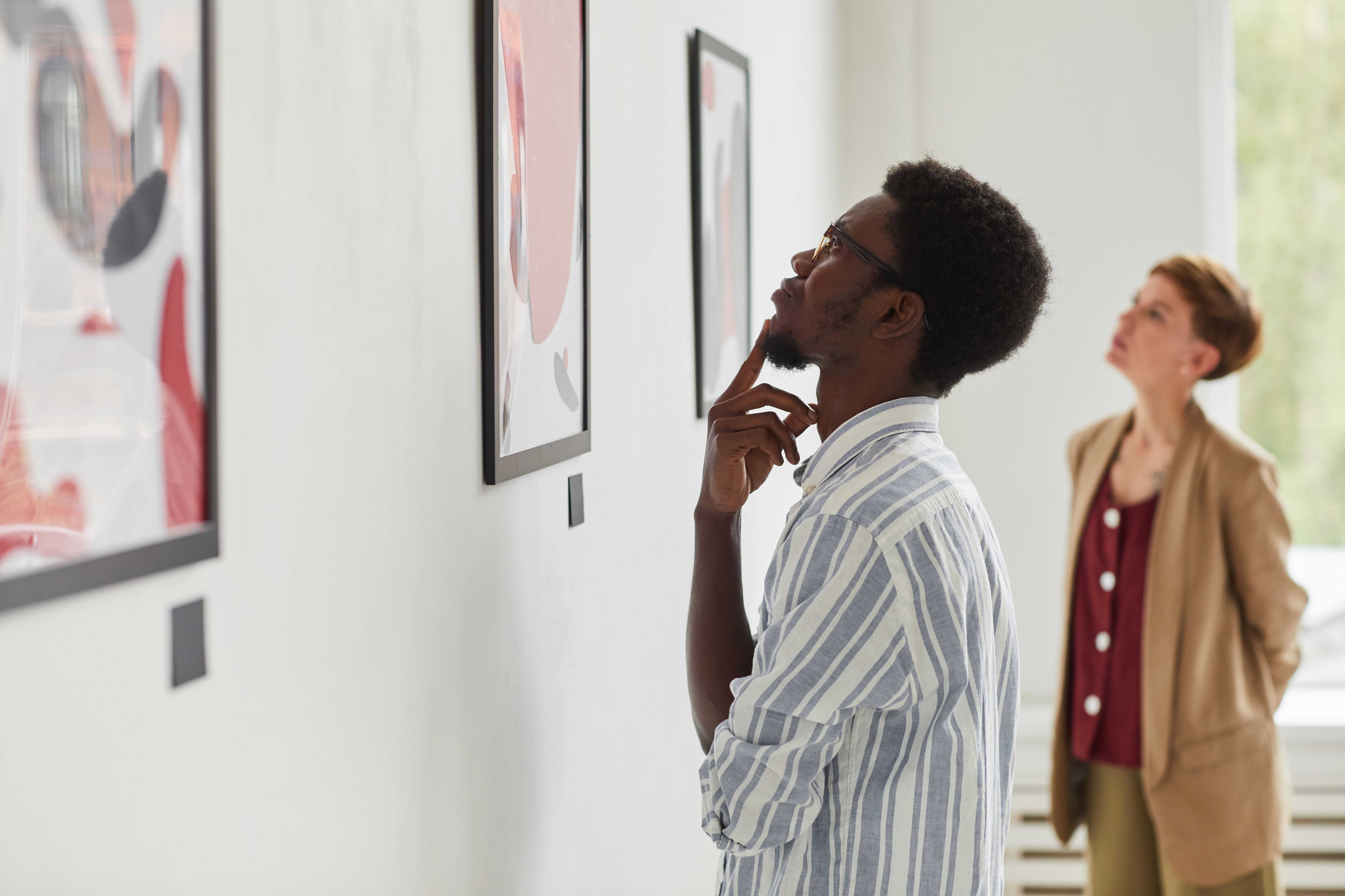 contemporary art display