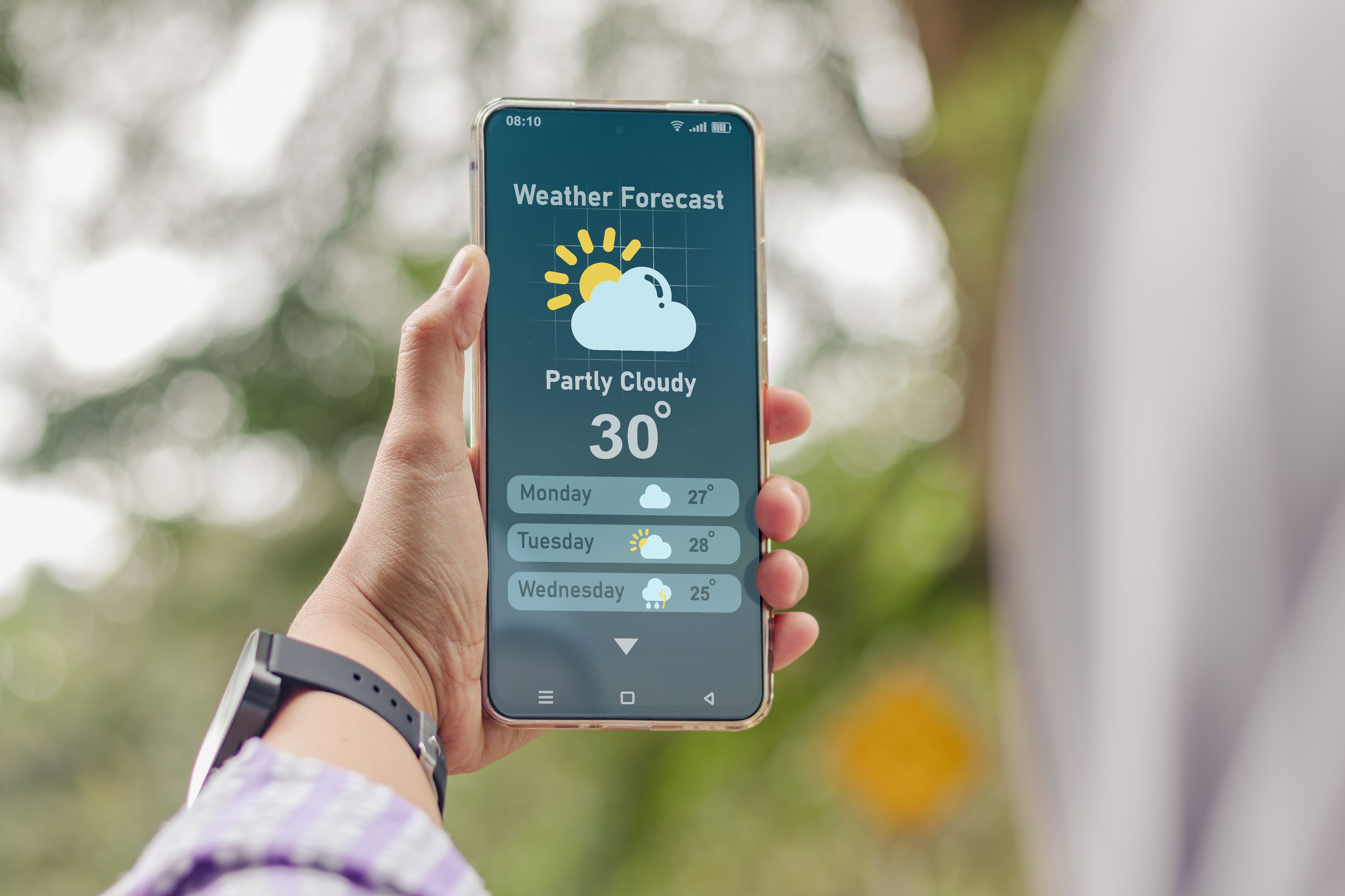 weather app navigation
