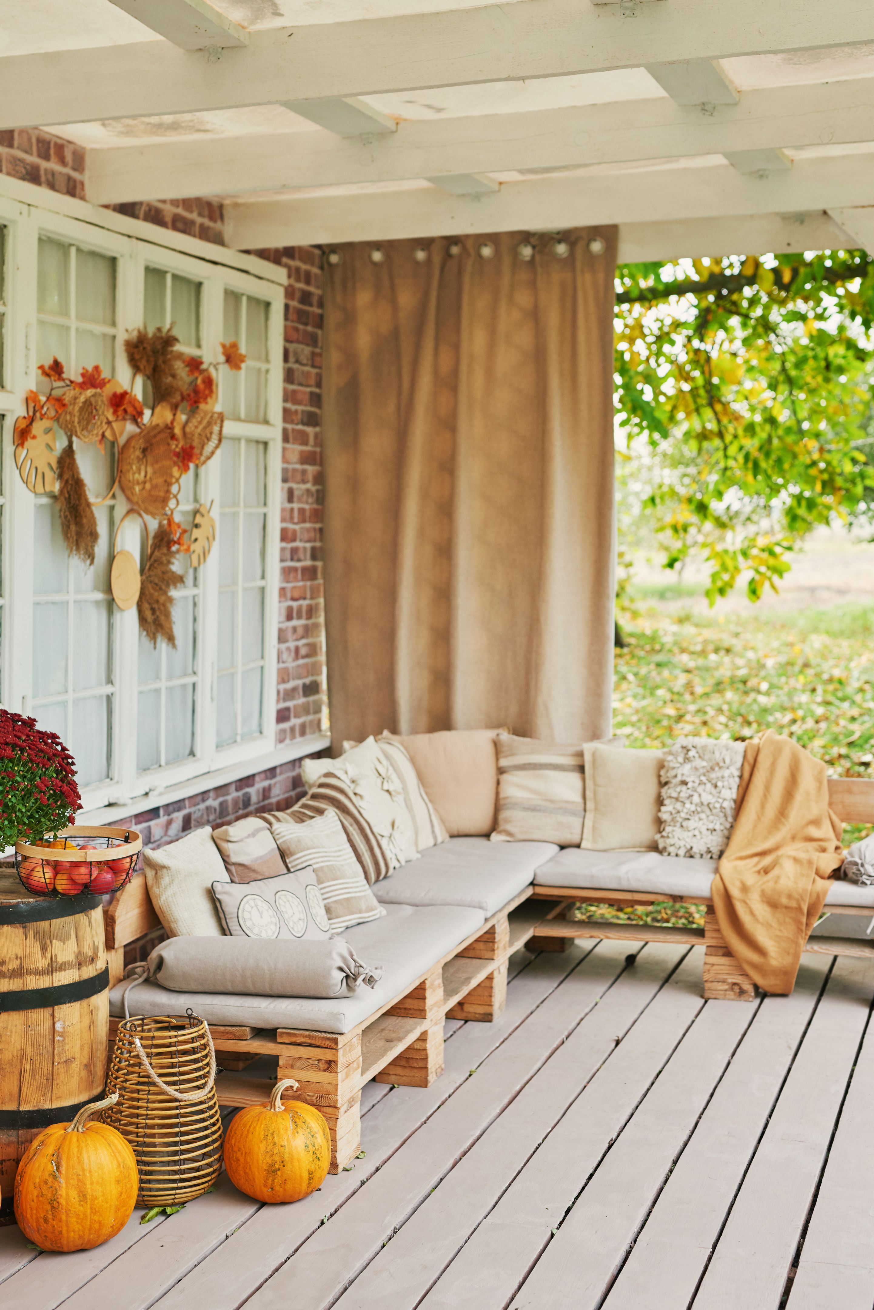 fall outdoor patio