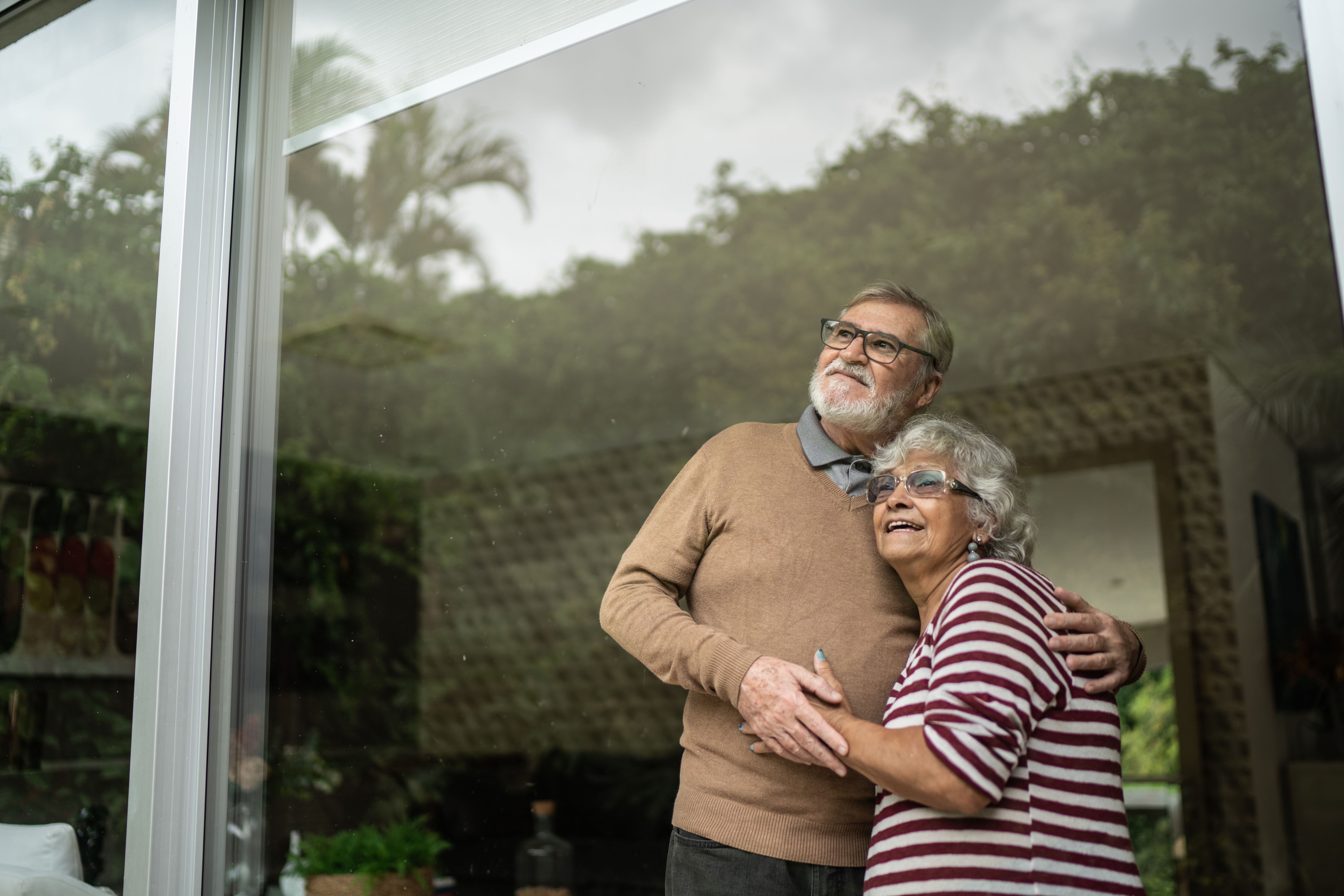 senior couple home