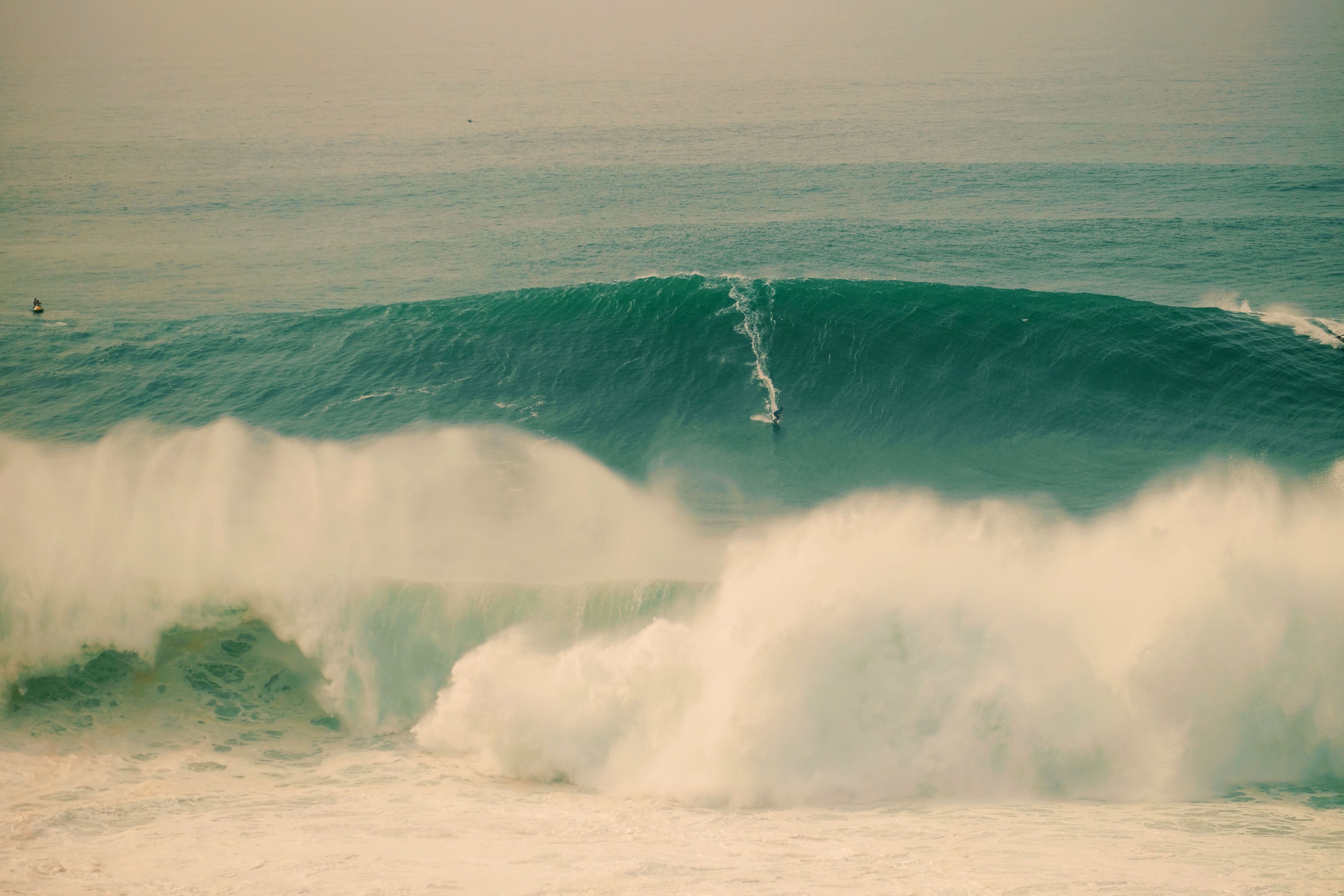 Big Wave Surfing at Nazare, Portugal