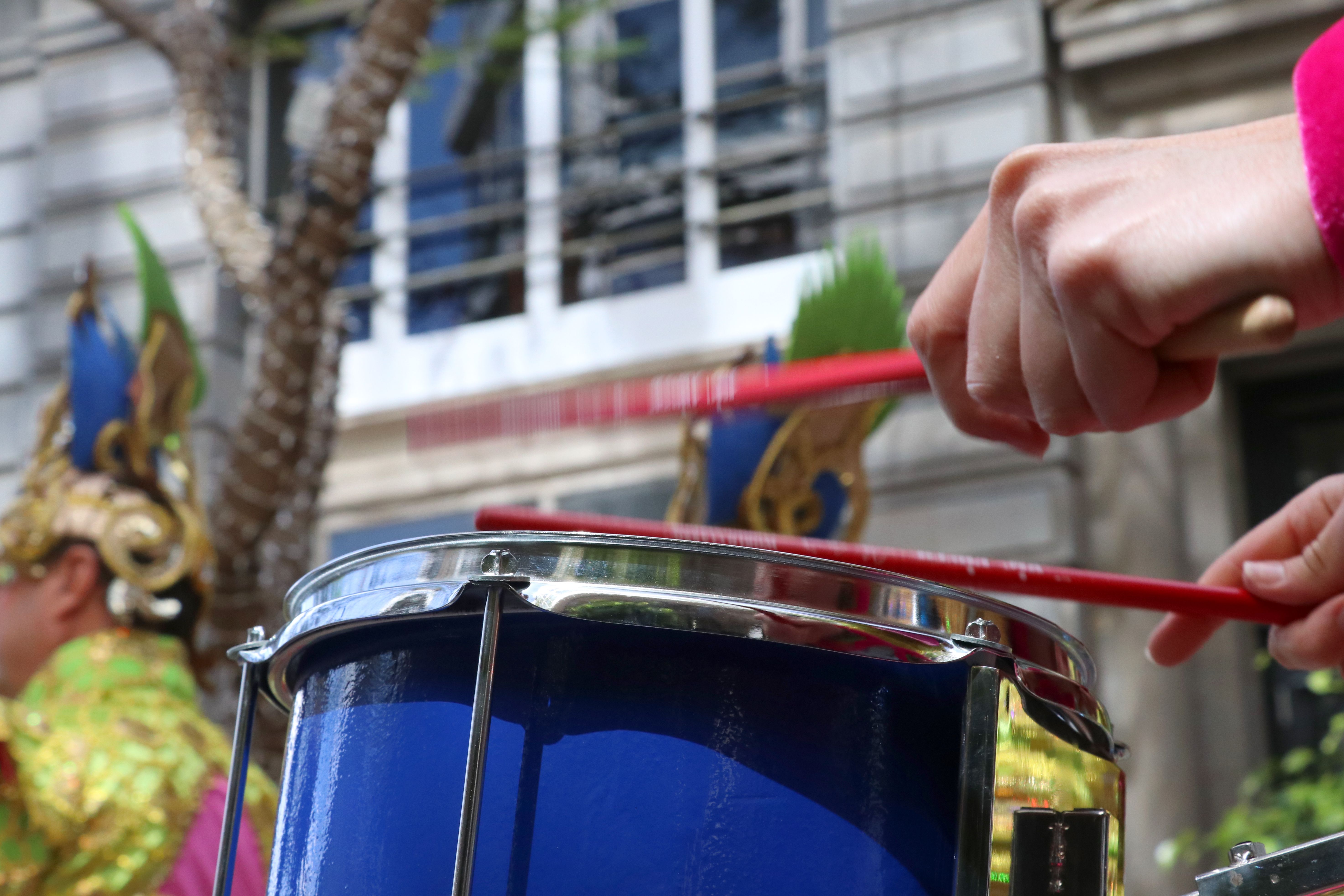 Impact instrument in Tenerife Carnival