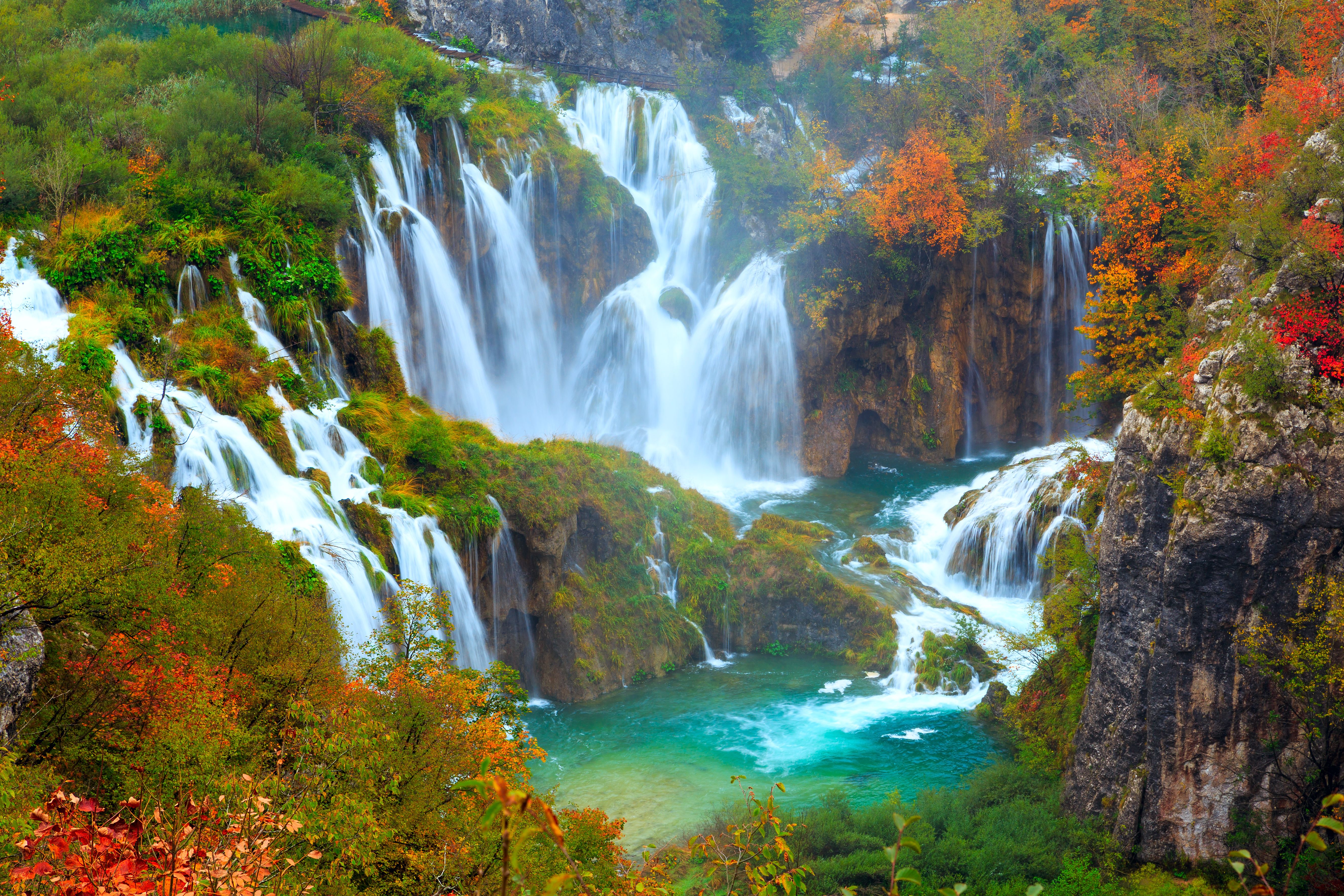 The waterfalls of Plitvice National Park