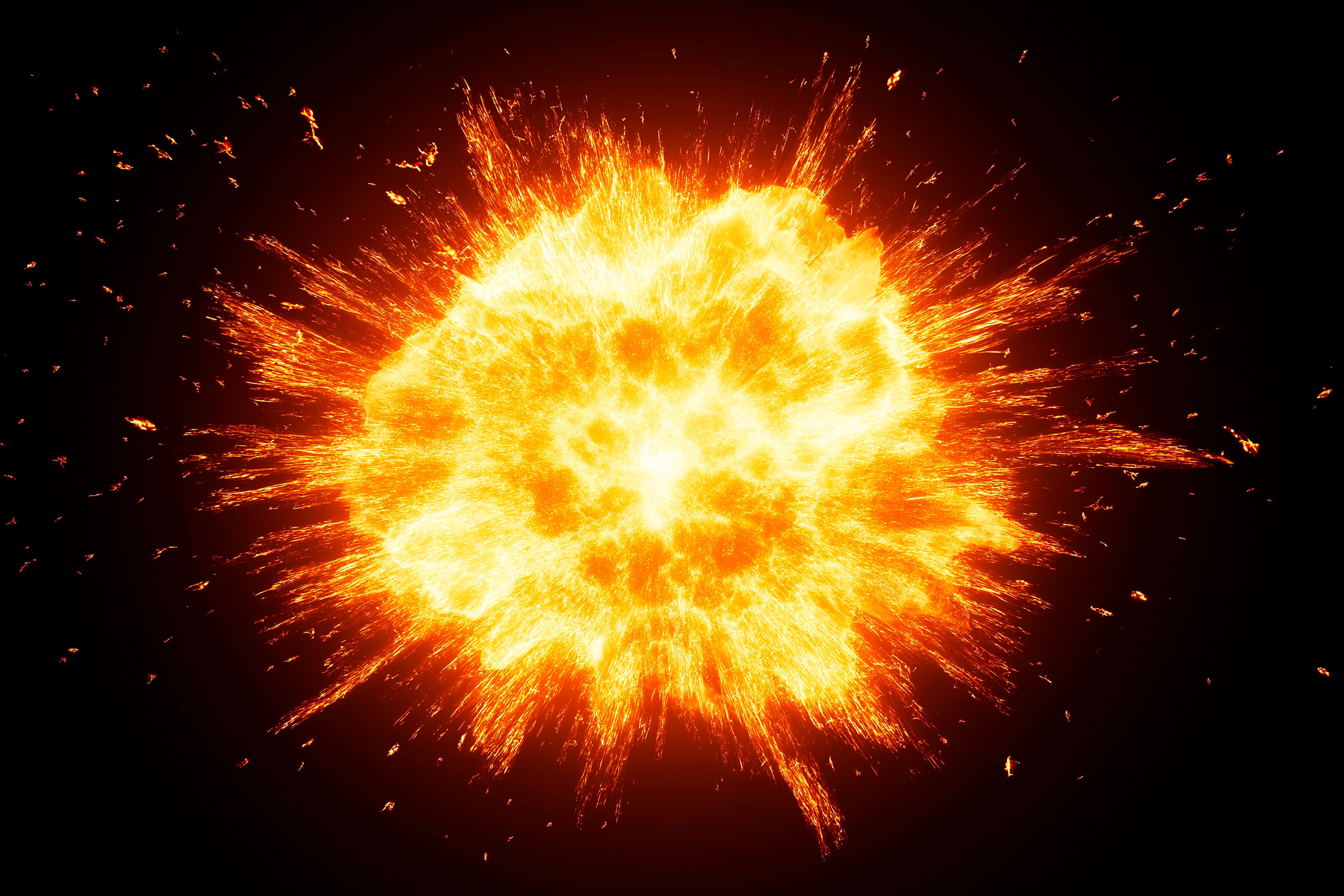 Fire explosion effect