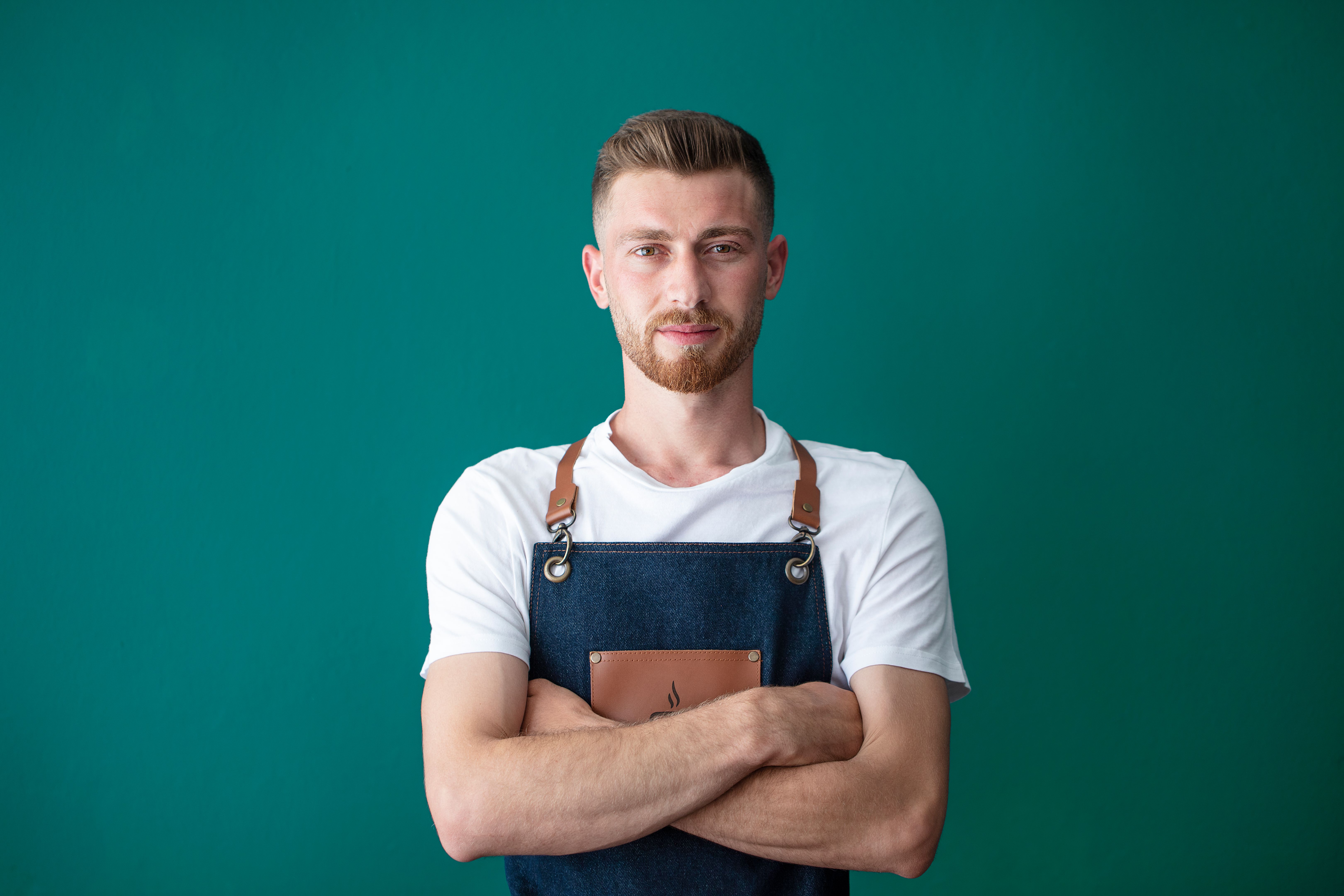 barista leather apron