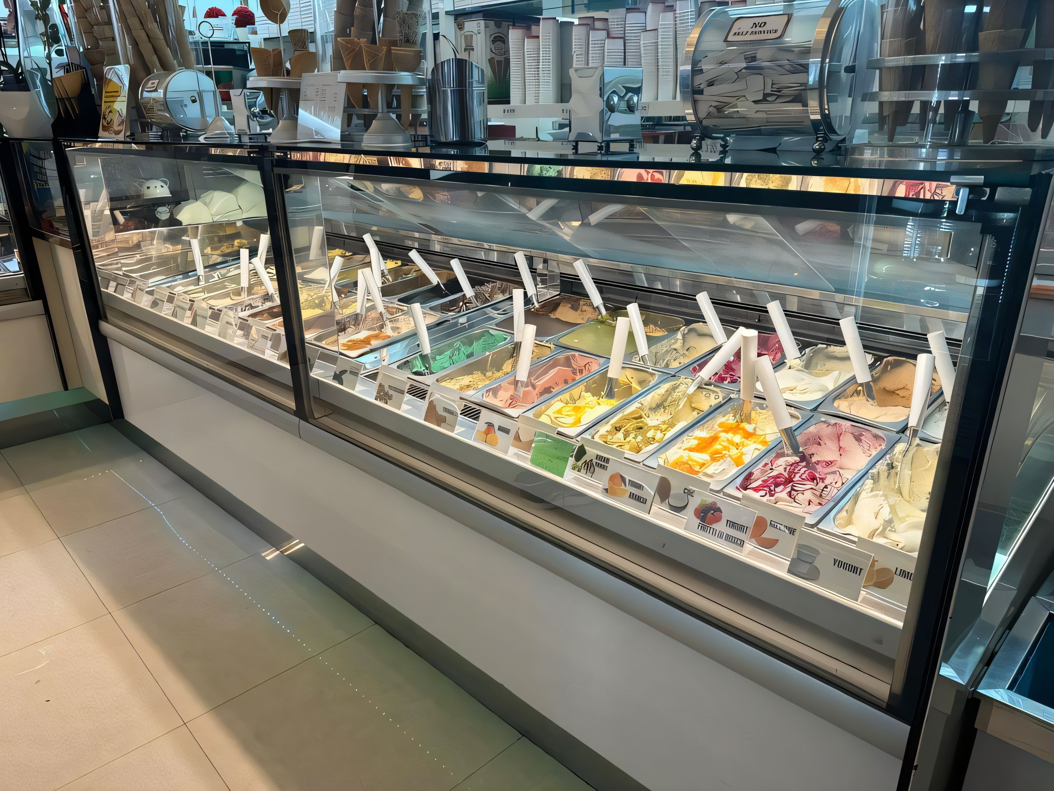 ice cream parlour interior