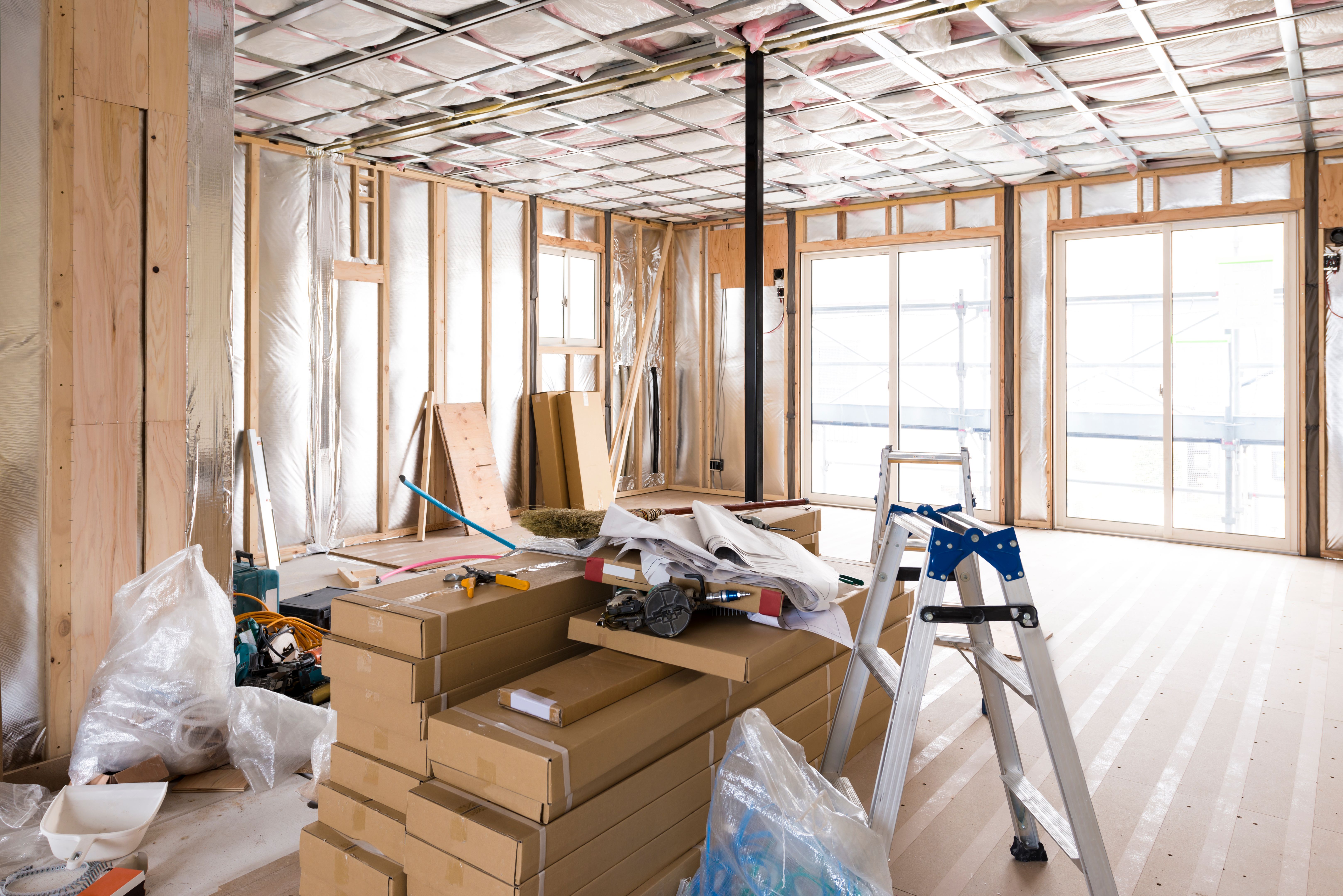 Interior construction of houses