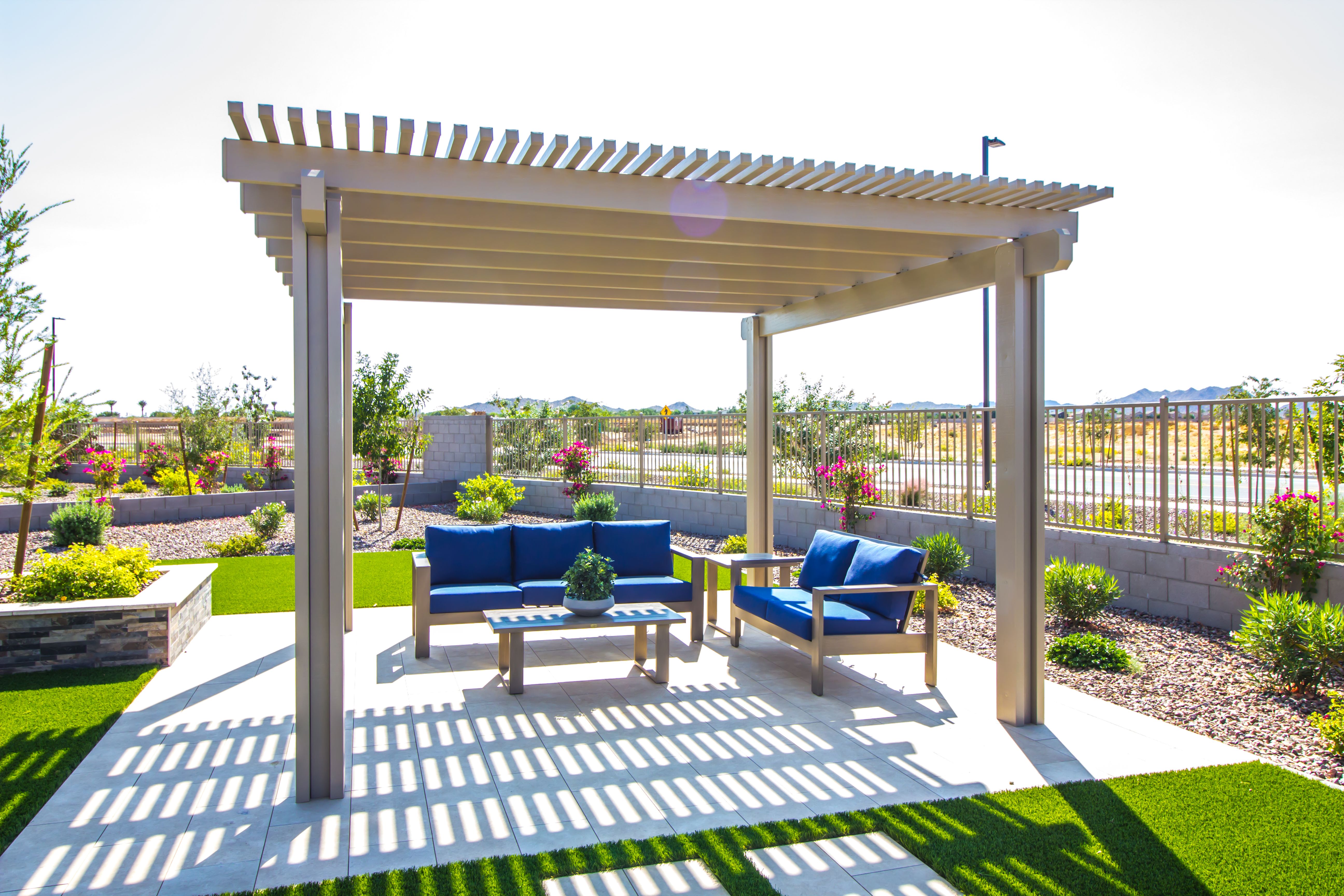 free-standing pergola