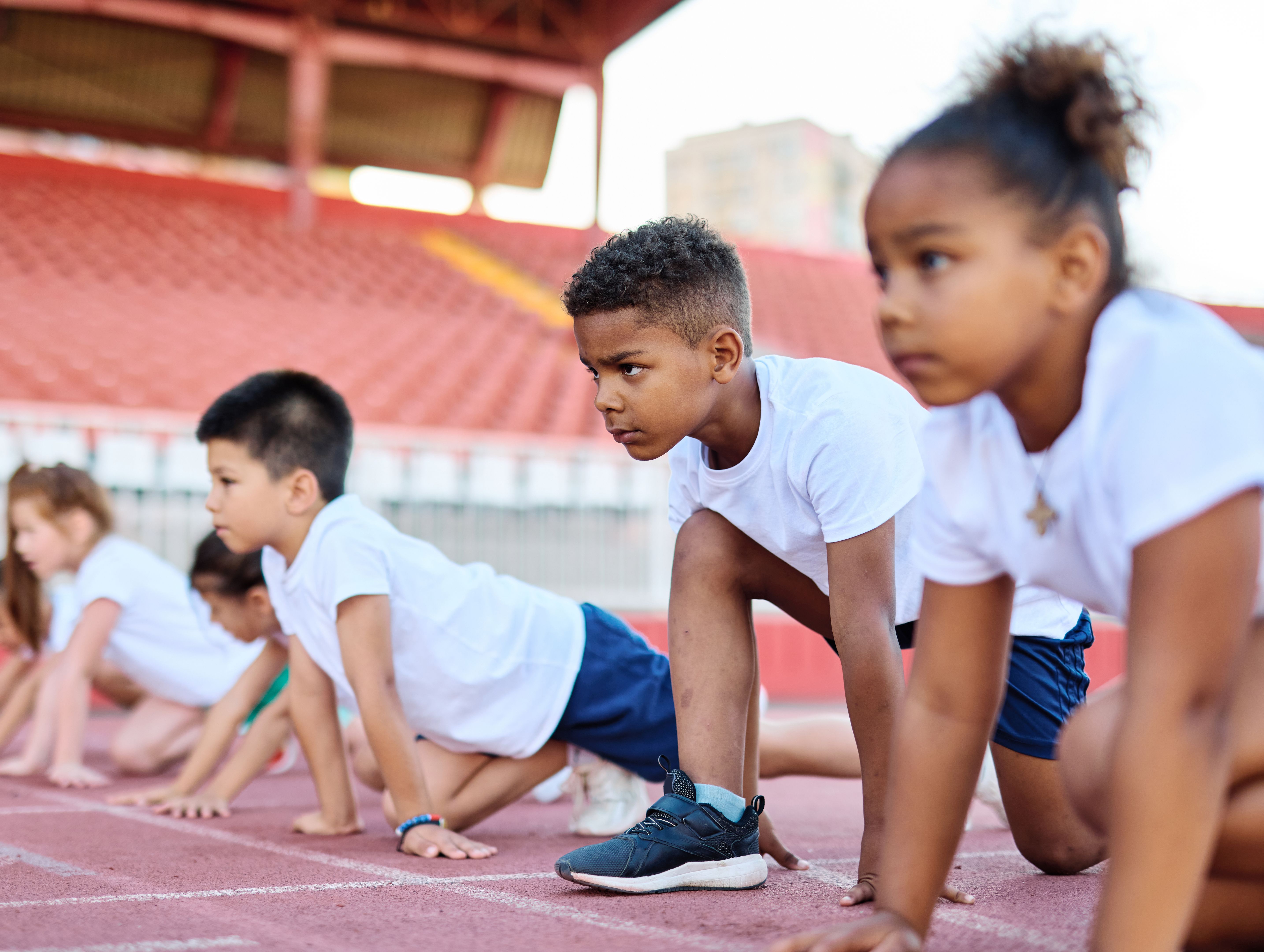 young athletes training