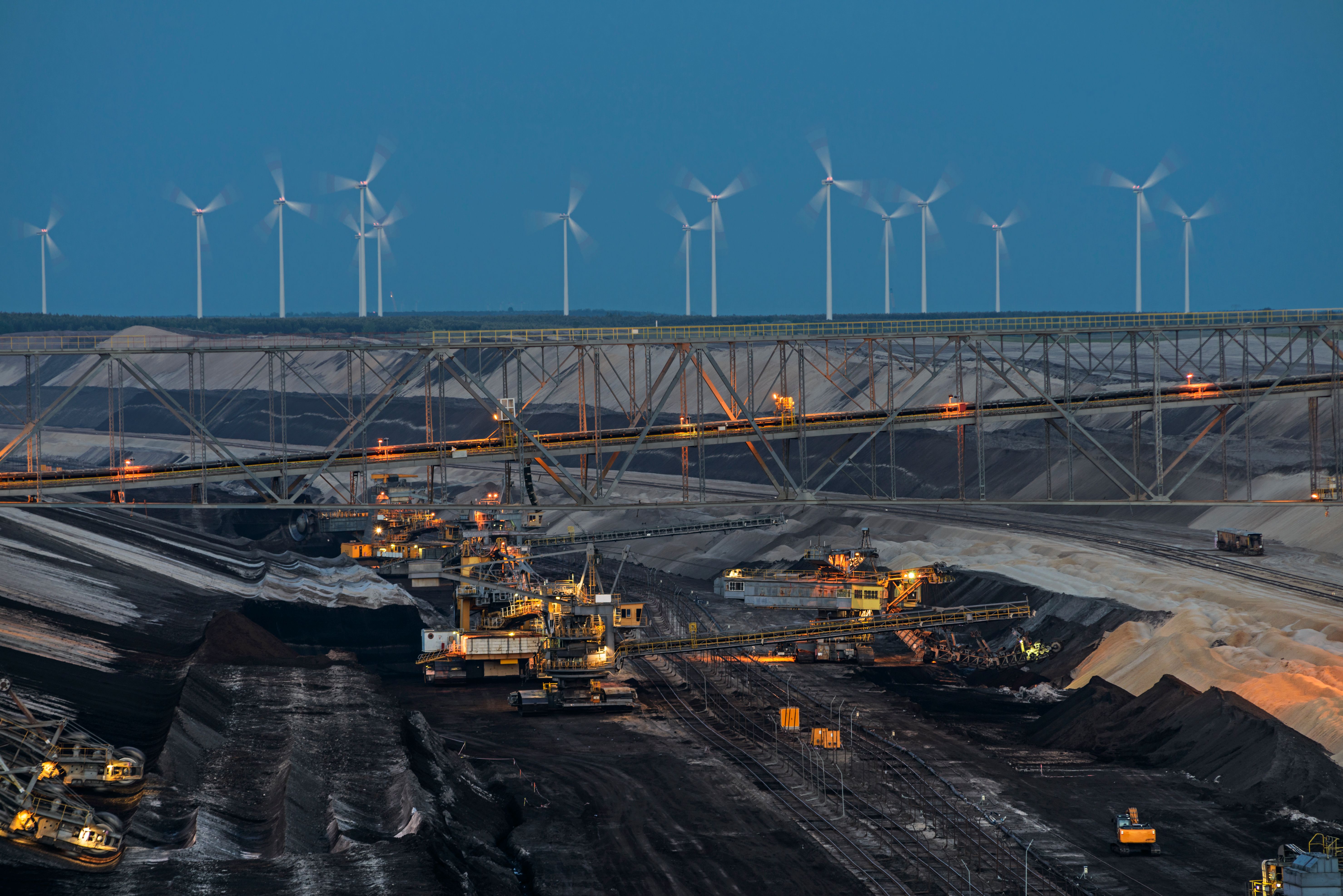 wind turbines mining