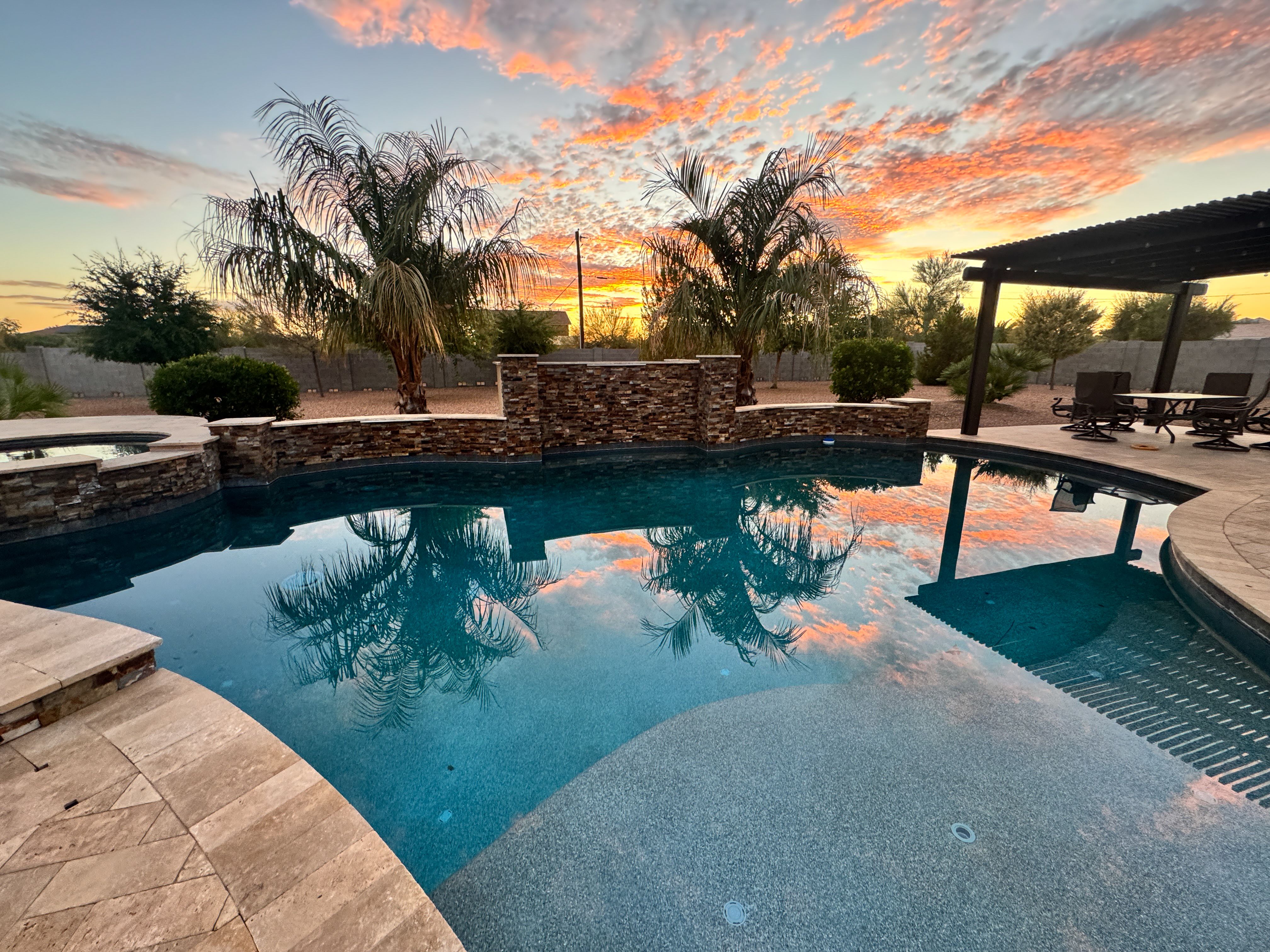 luxury home pool