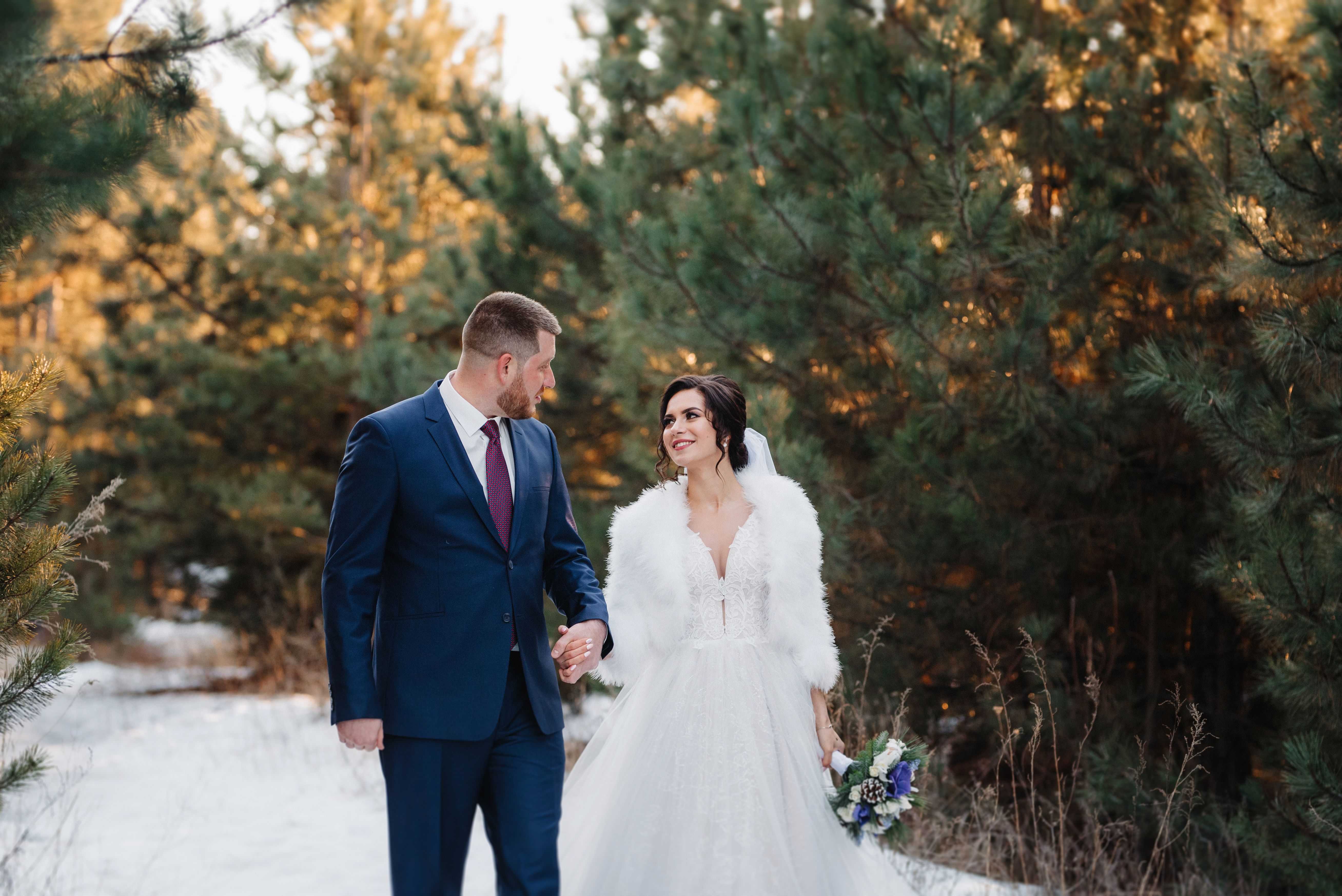 winter wedding attire