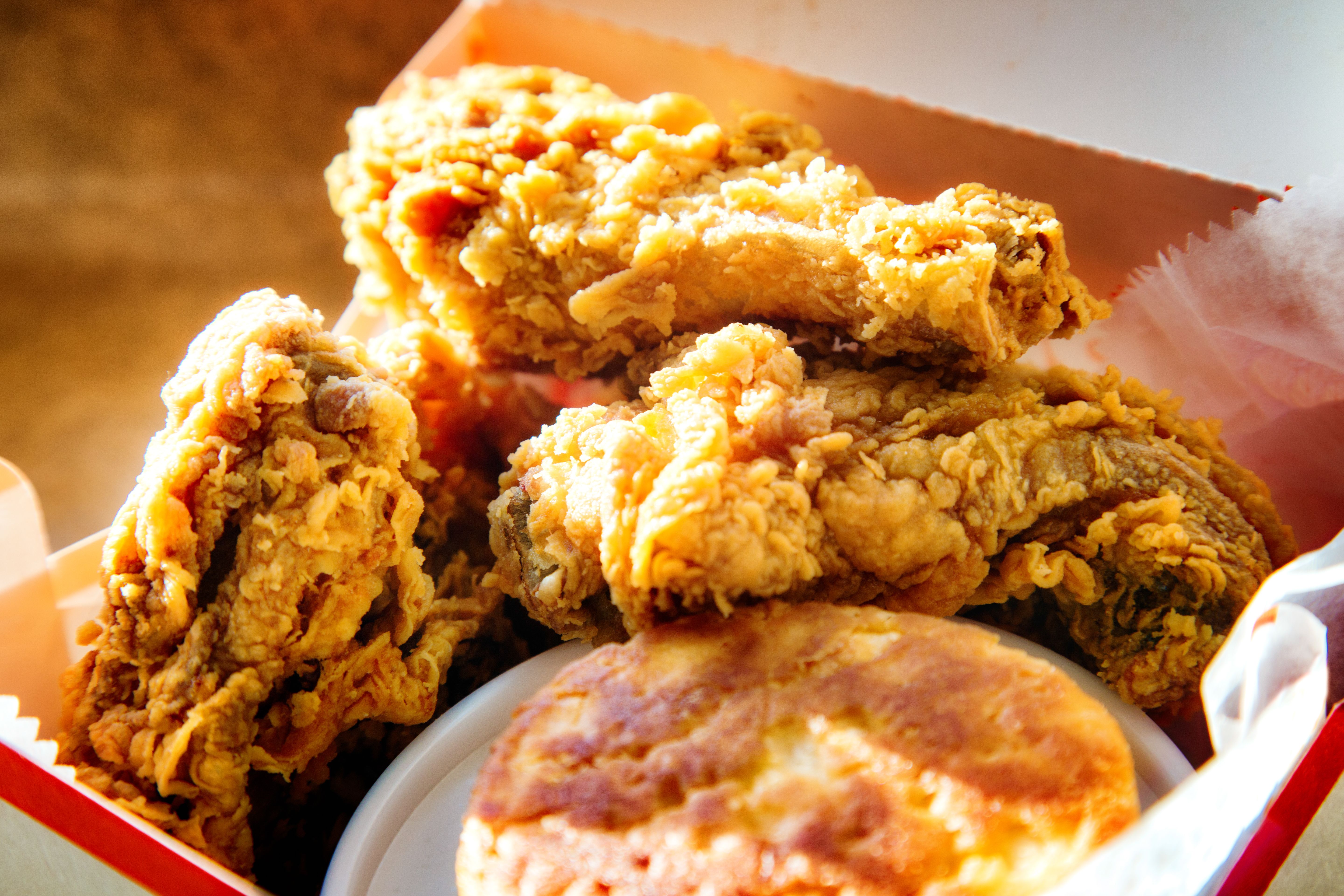 fried chicken biscuits