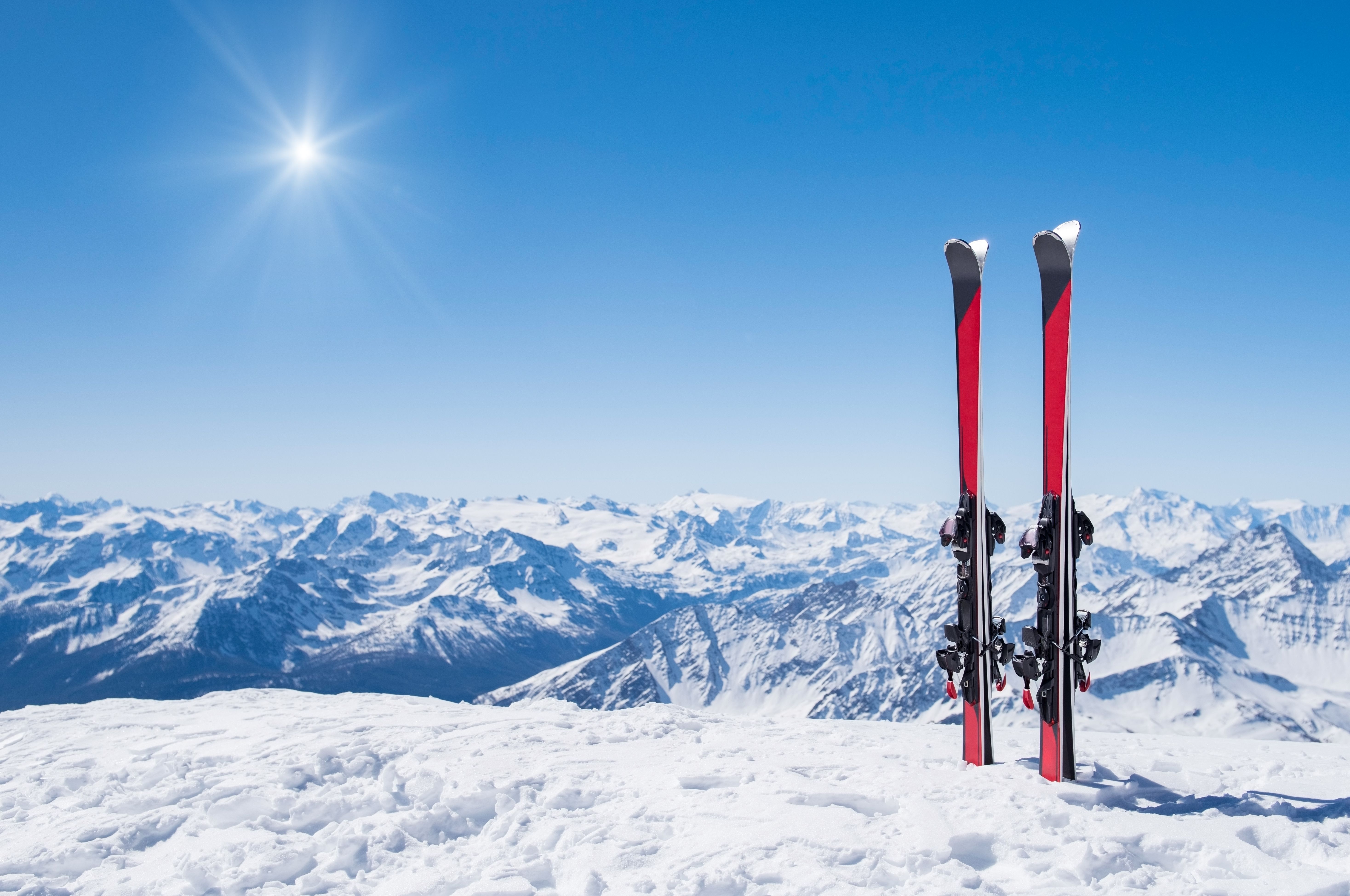 winter landscape skiing