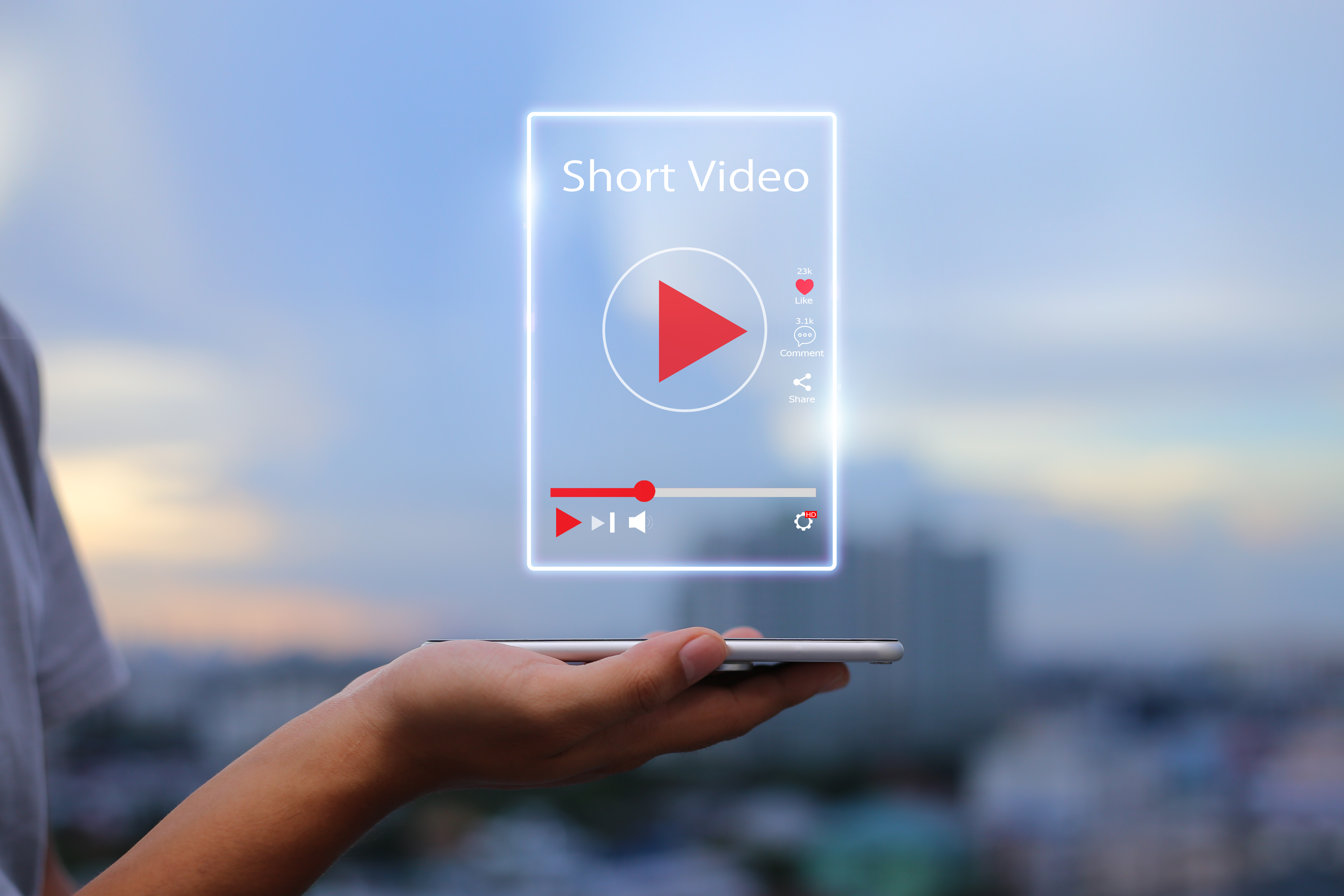 Short Video marketing concept