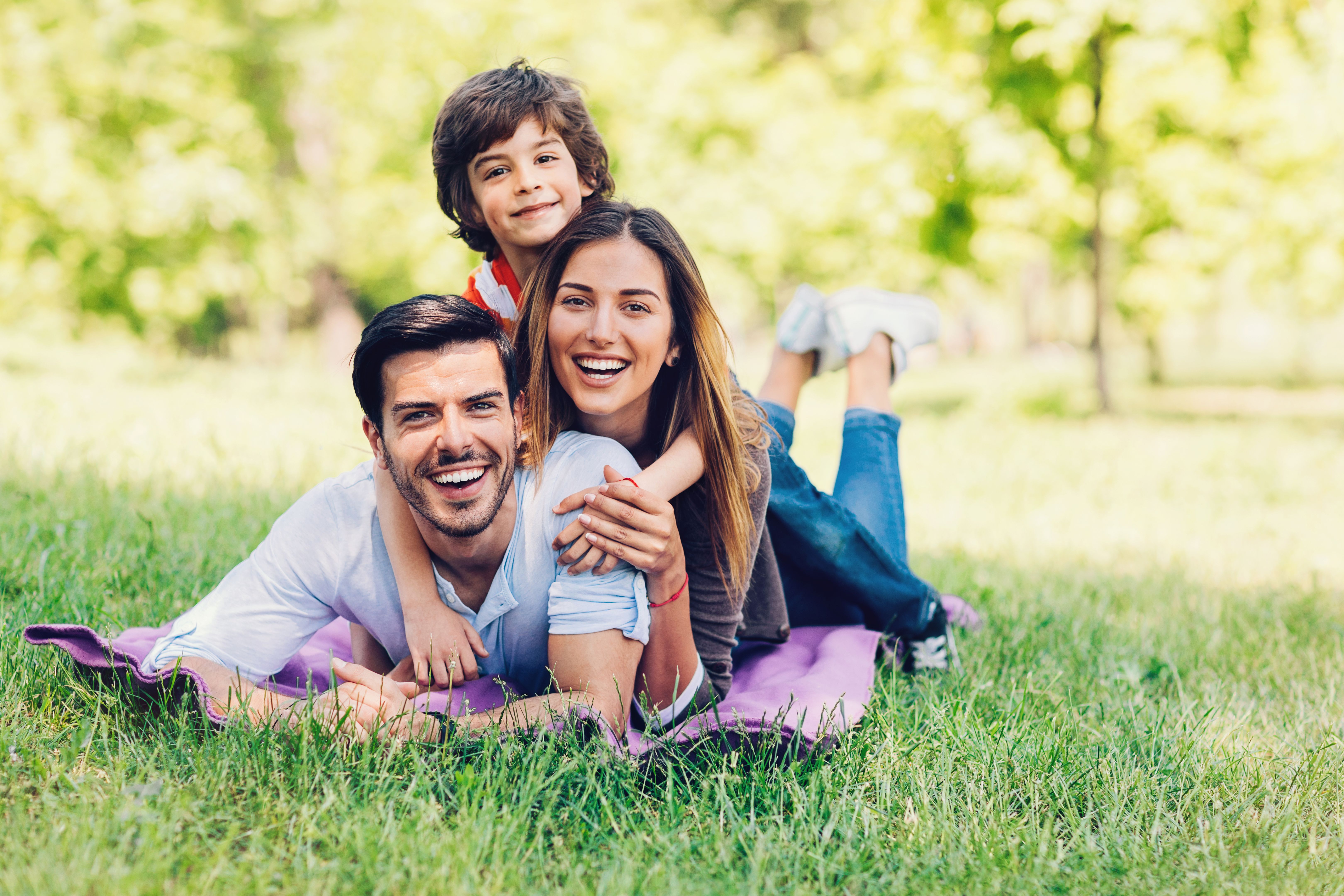 happy healthy family