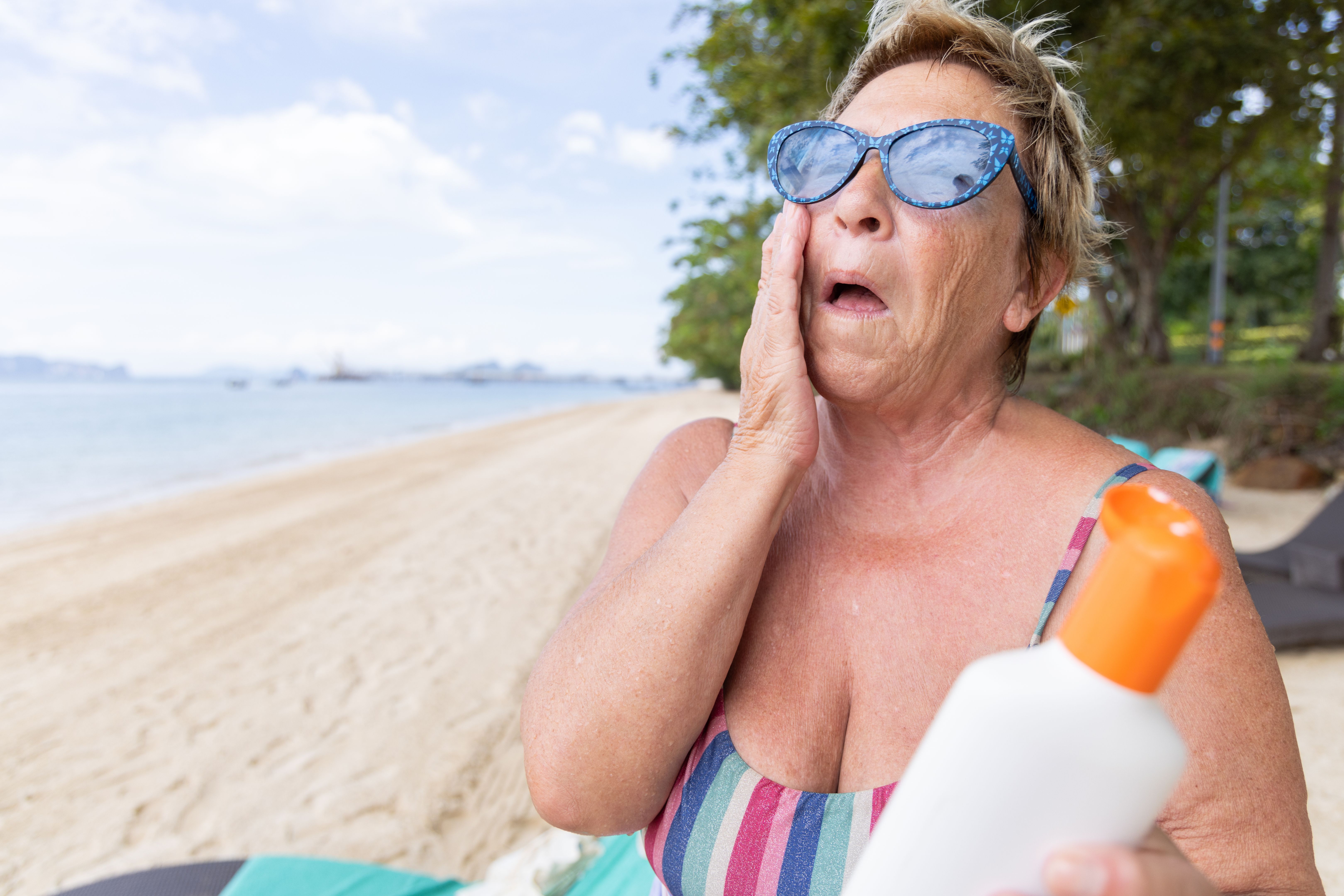 elderly summer sun protection