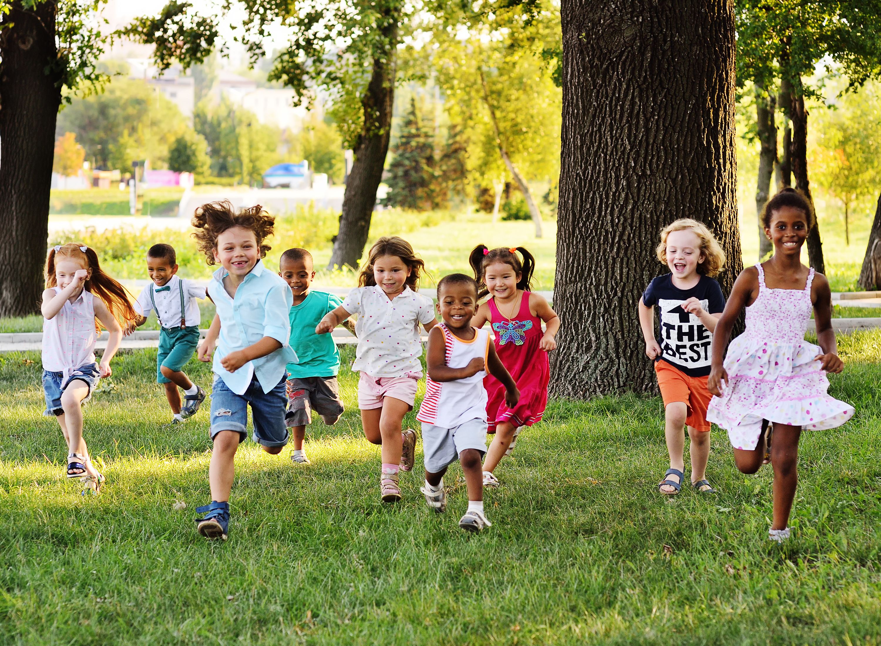 children playing outdoors