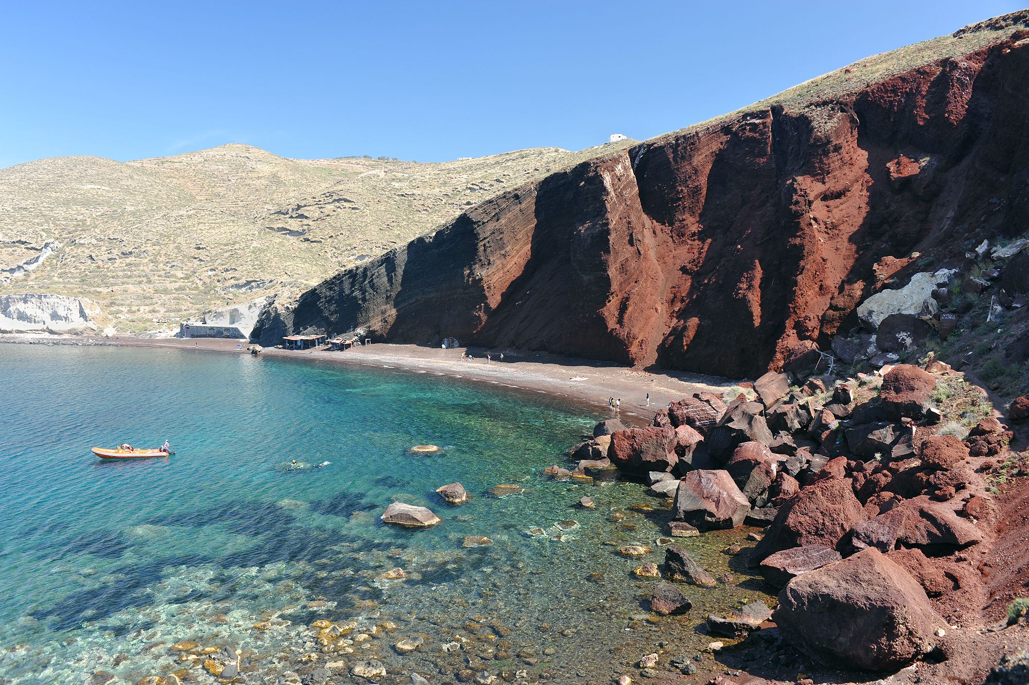 red beach santorini