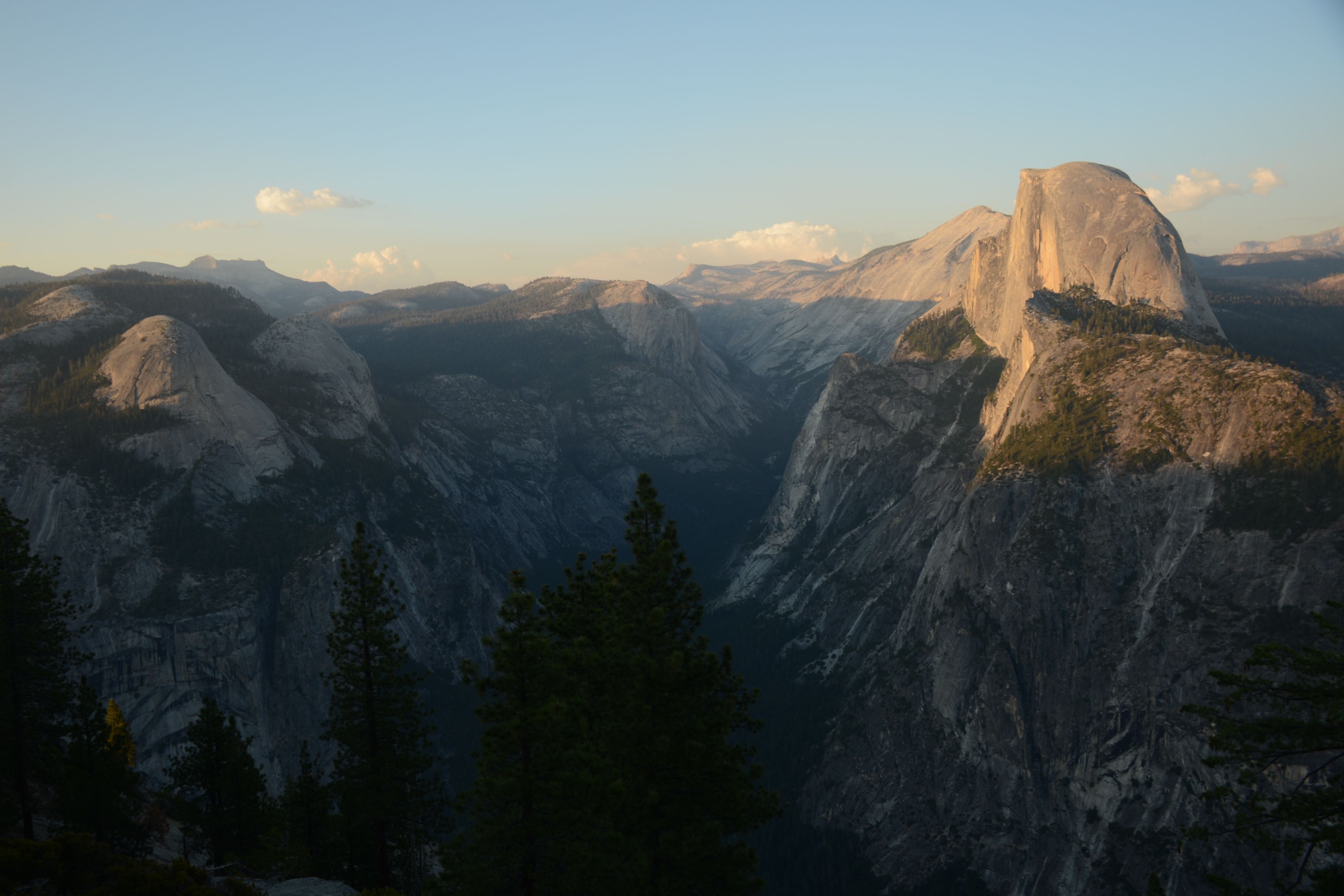 Yosemite sunset from glacier point Yosemite sunset from glacier point