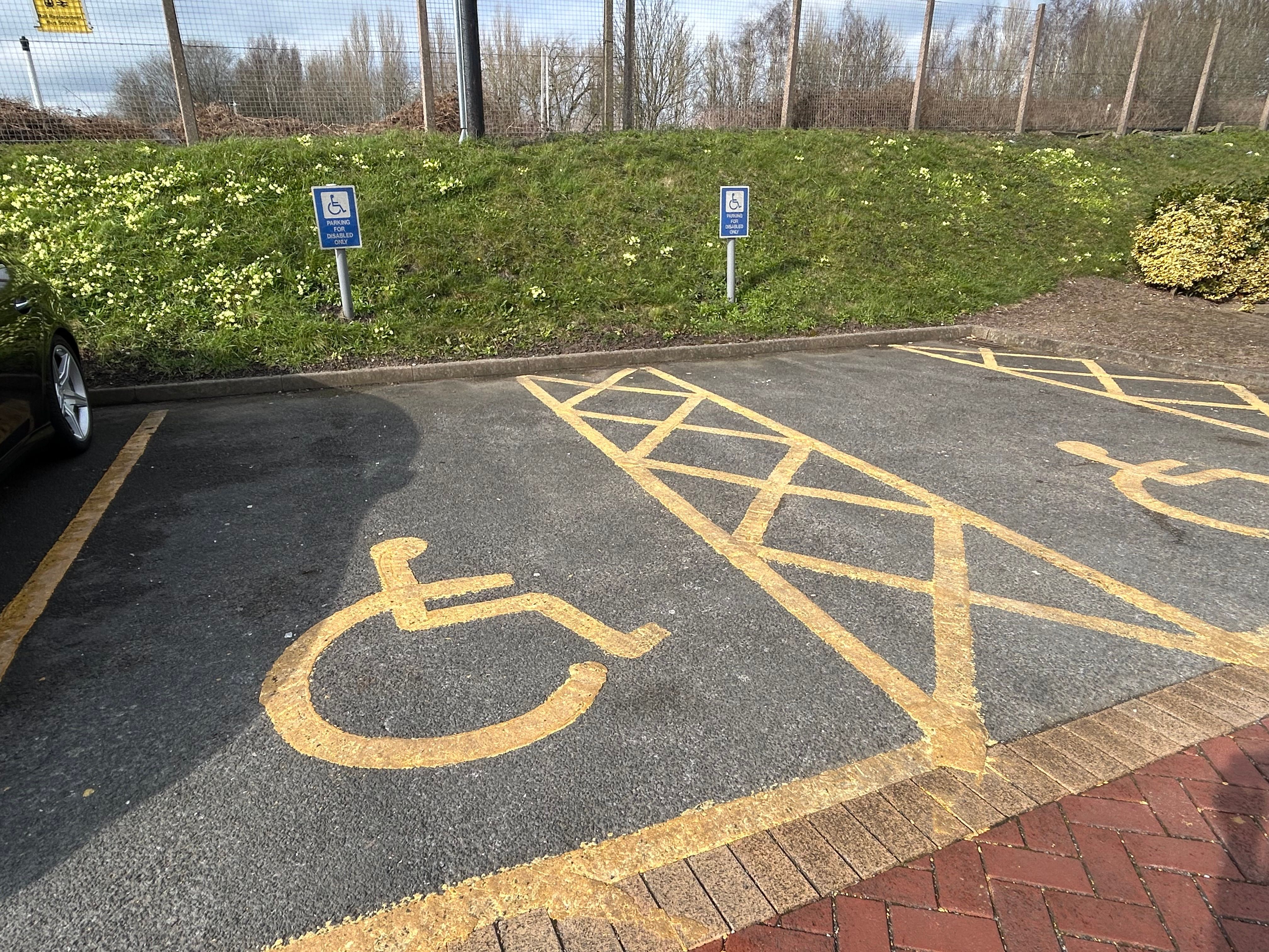 accessible parking lot