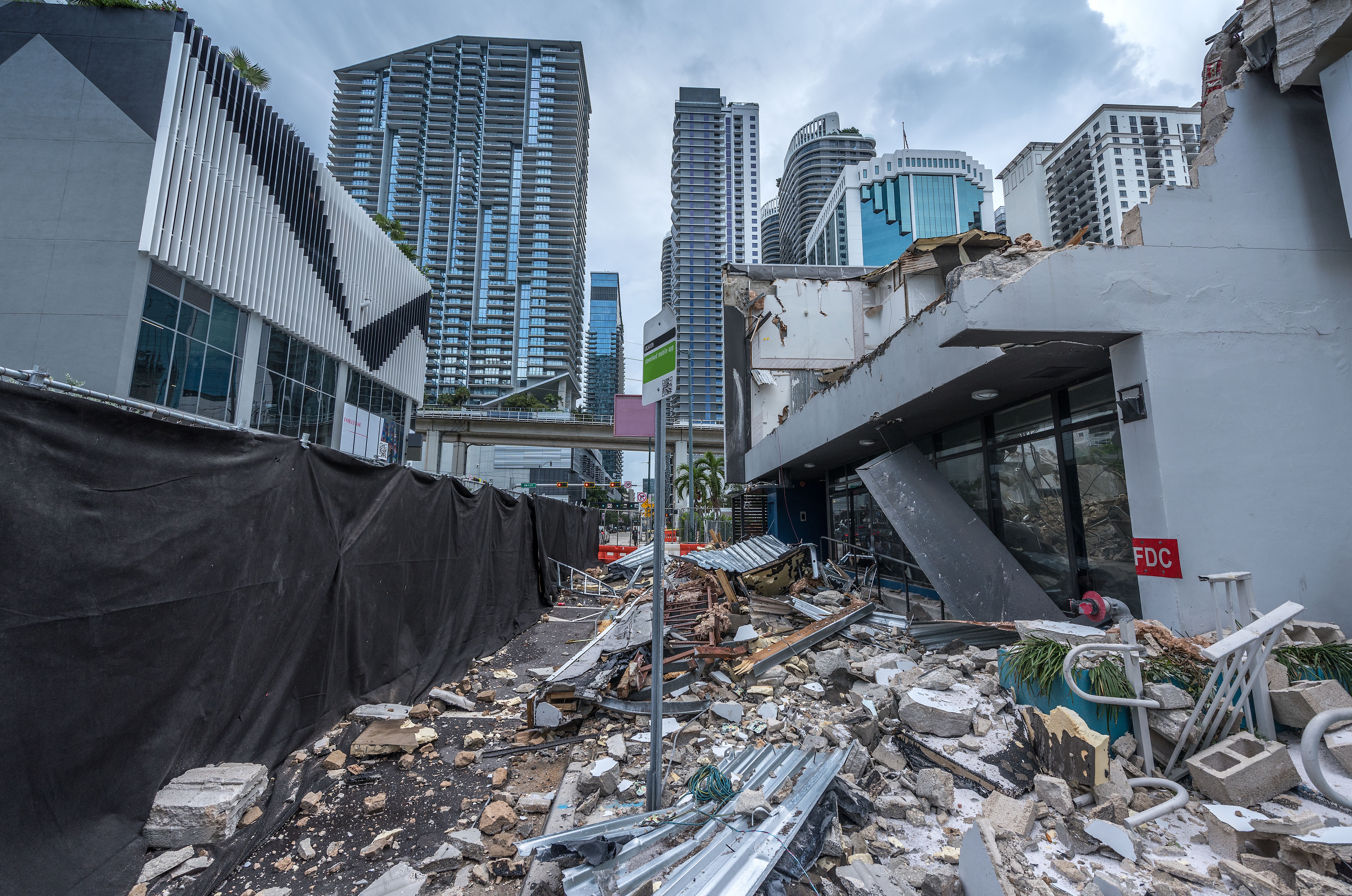 high-rise storm damage
