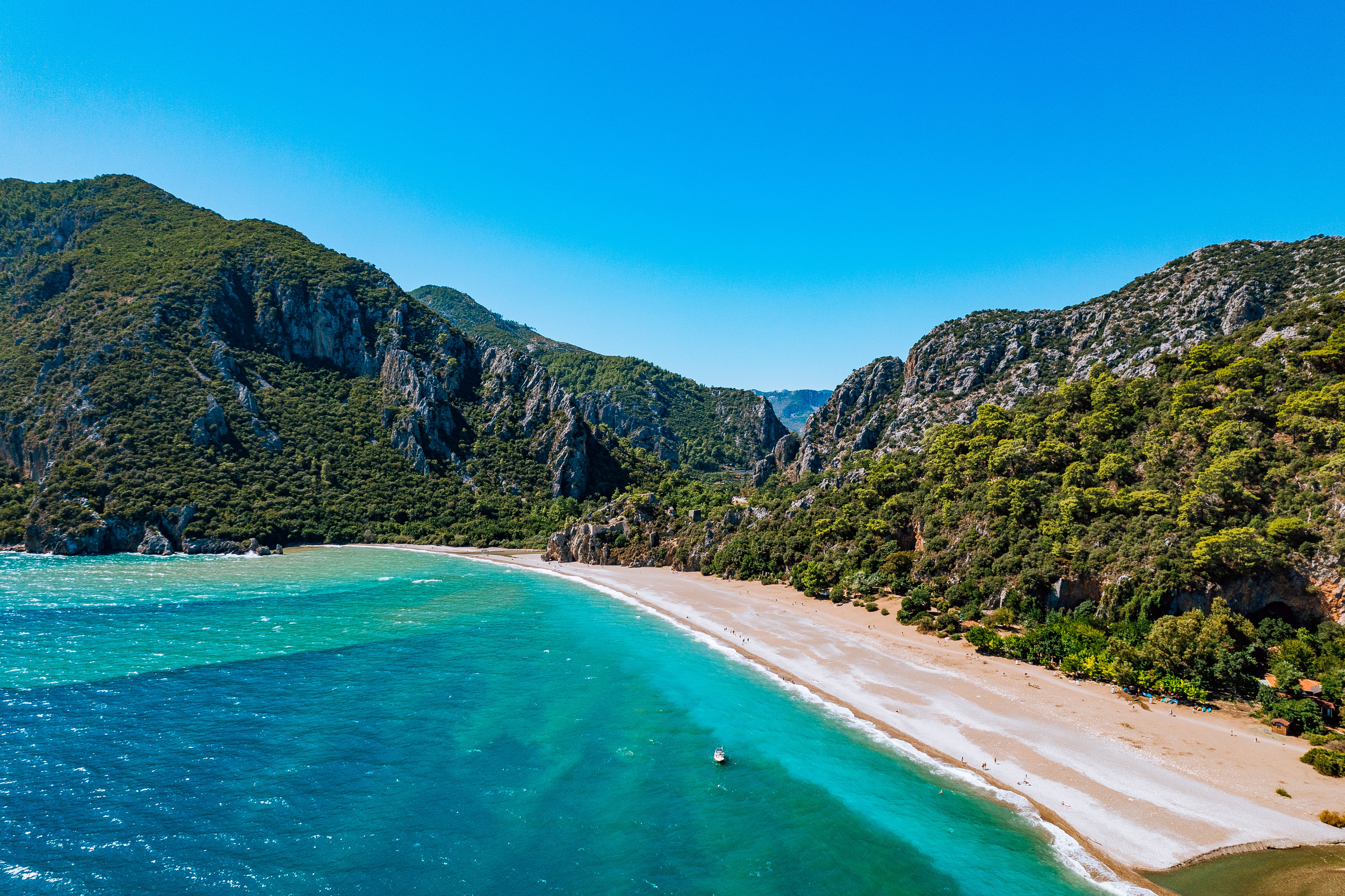 Aerial view of the Olympos Beach in Antalya, Turkey Aerial view of the Olympos Beach in Antalya, Turkey