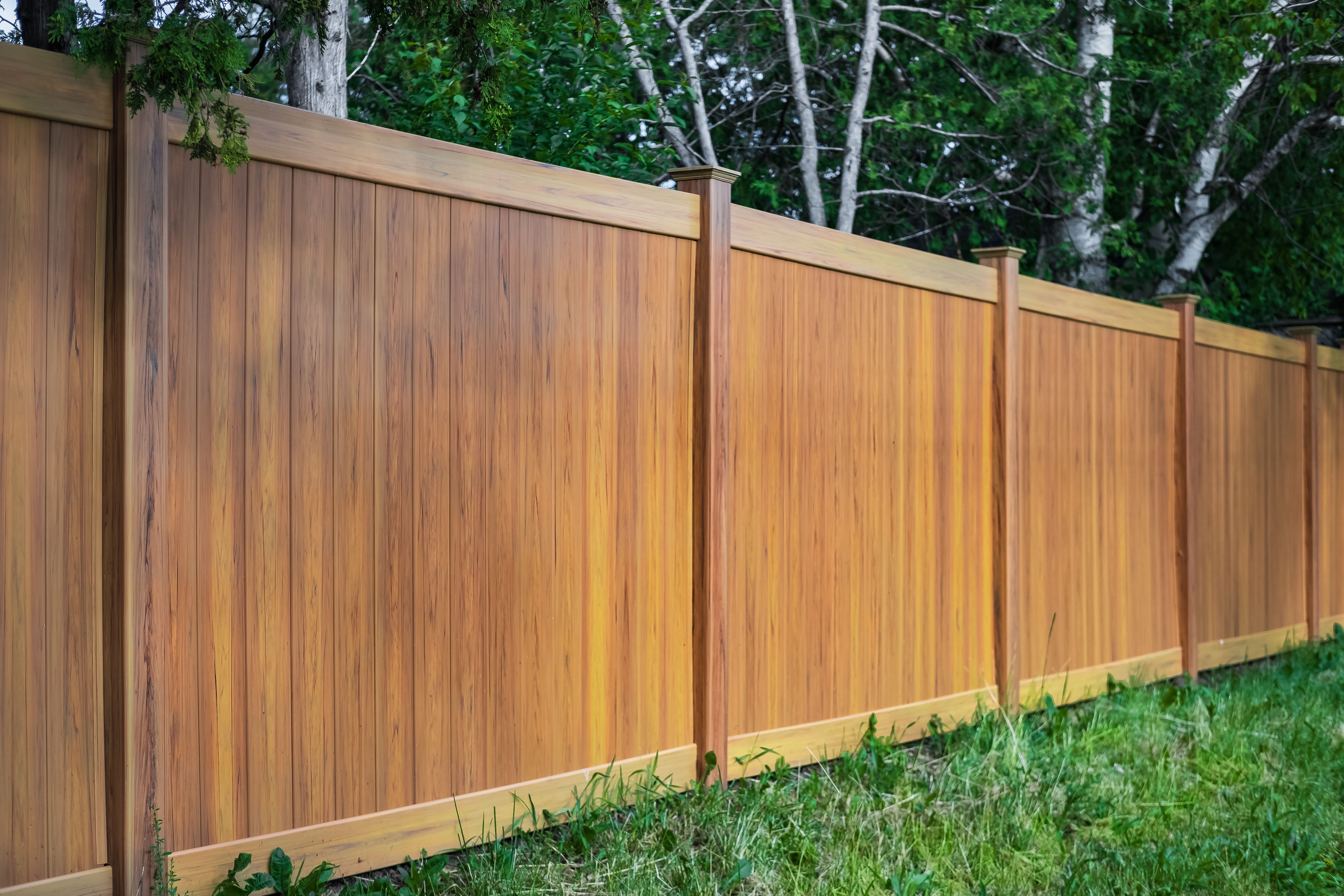 wood vinyl fence