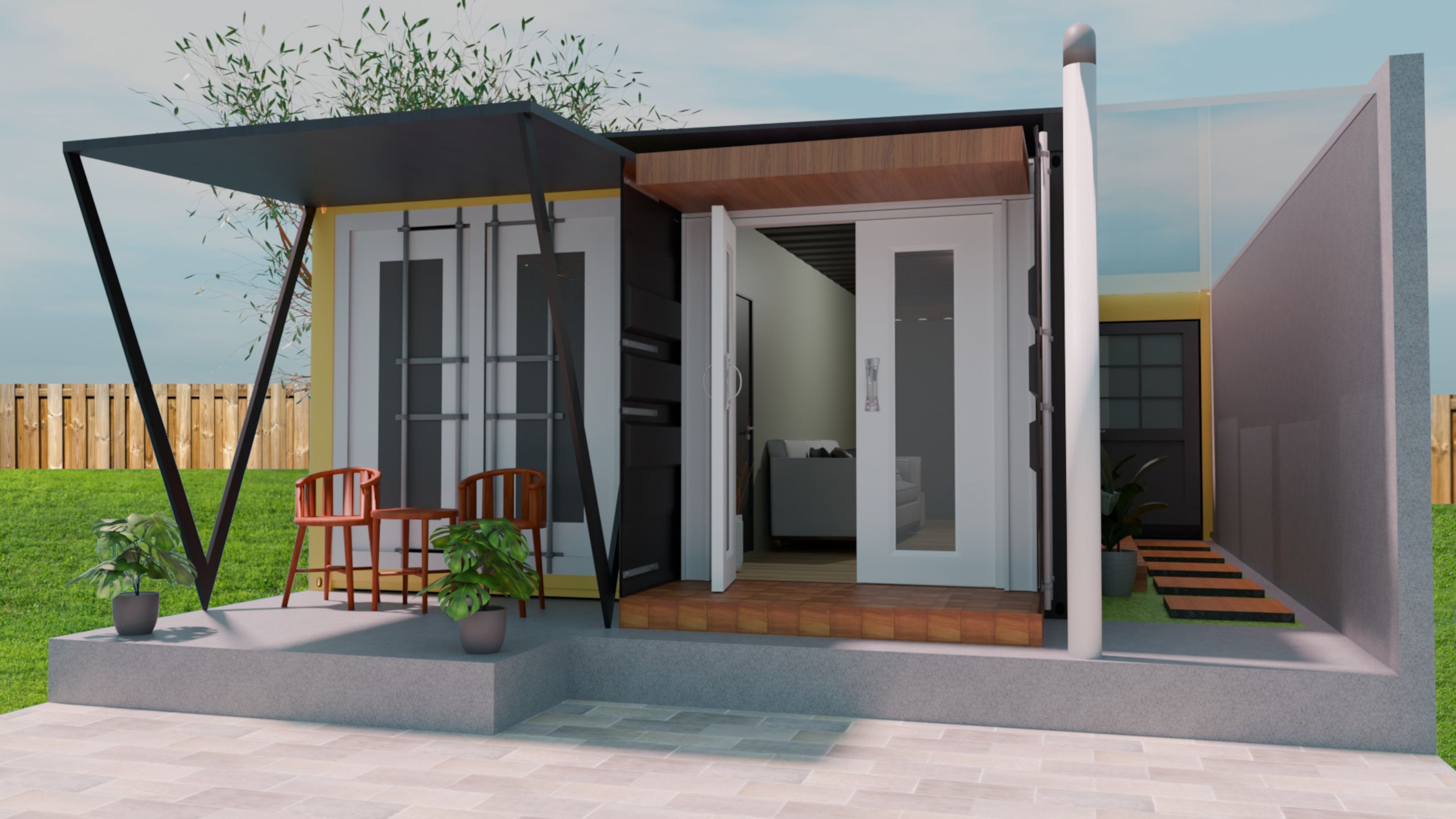 modern container home
