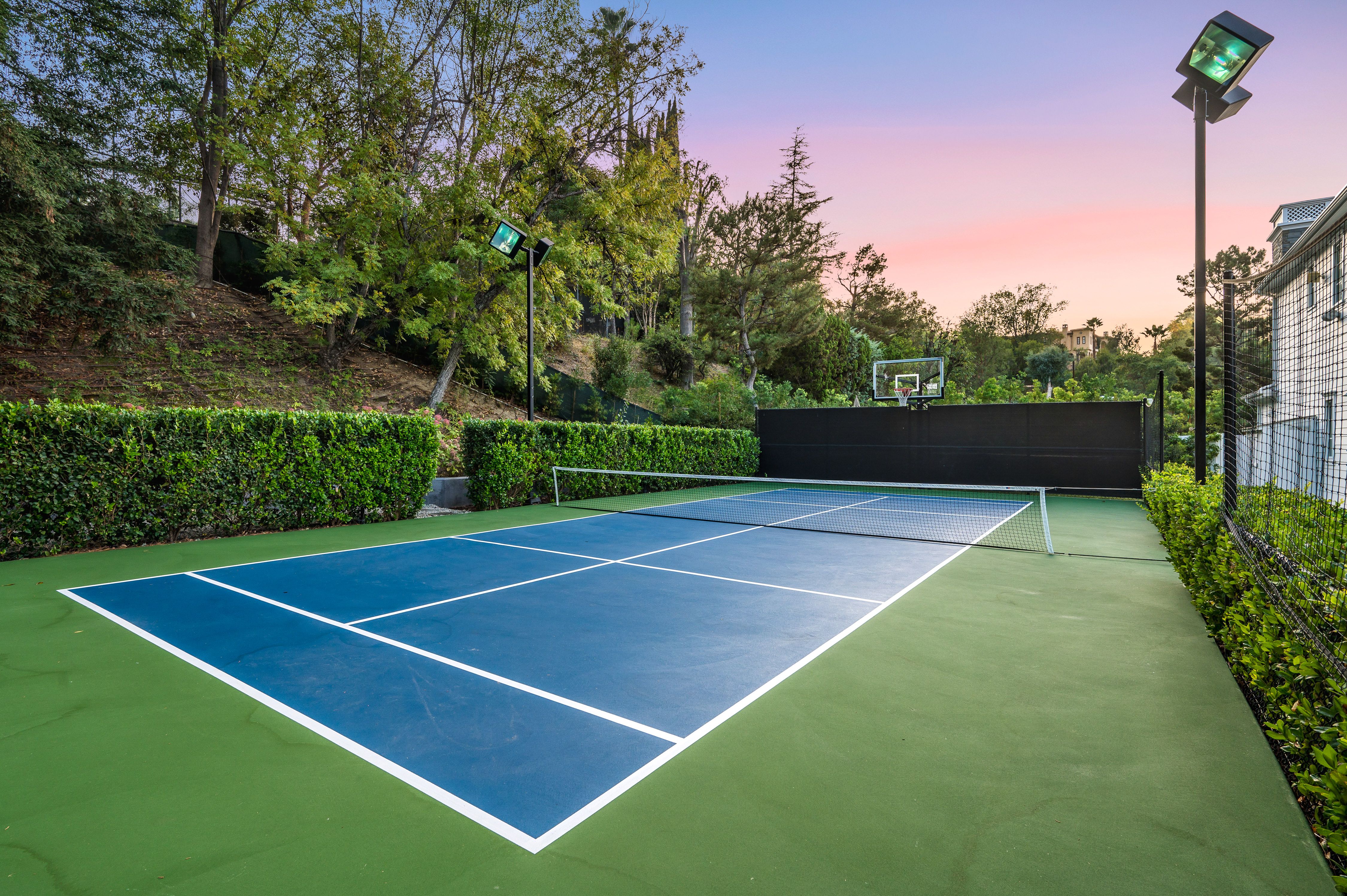 custom tennis court