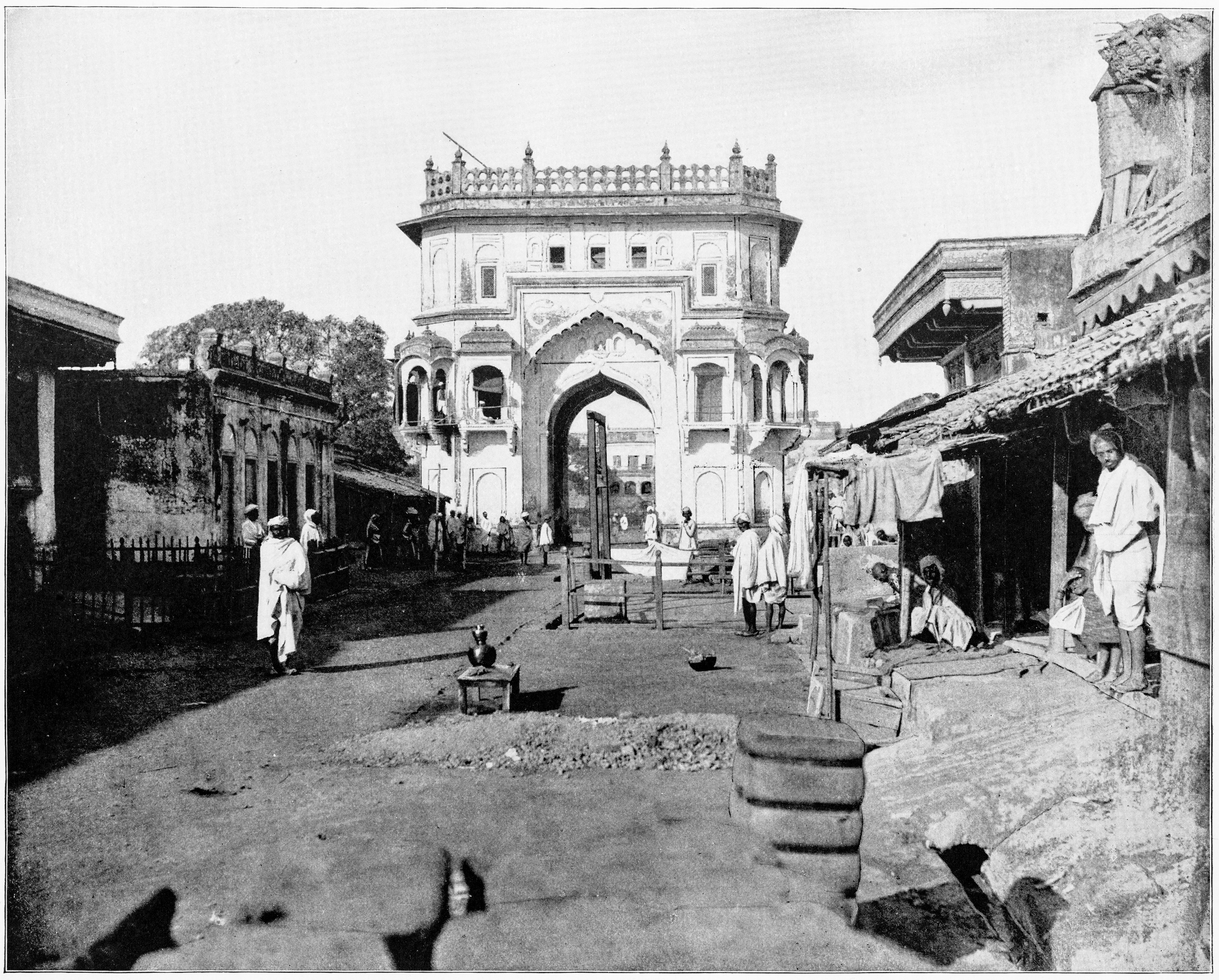 Gate of Lucknow, India in 1880s