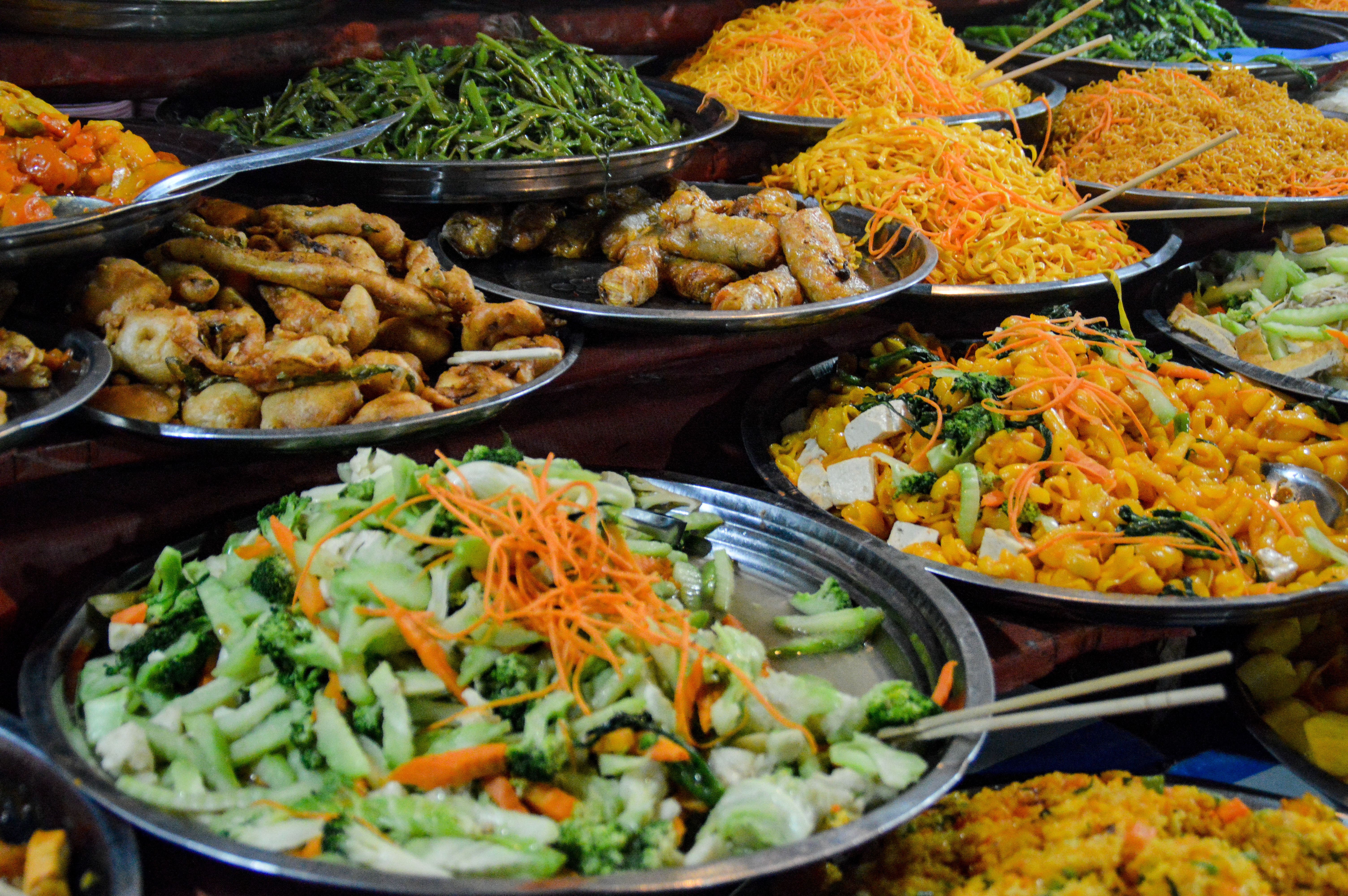Luang Prabang Night Market Vegan Buffet