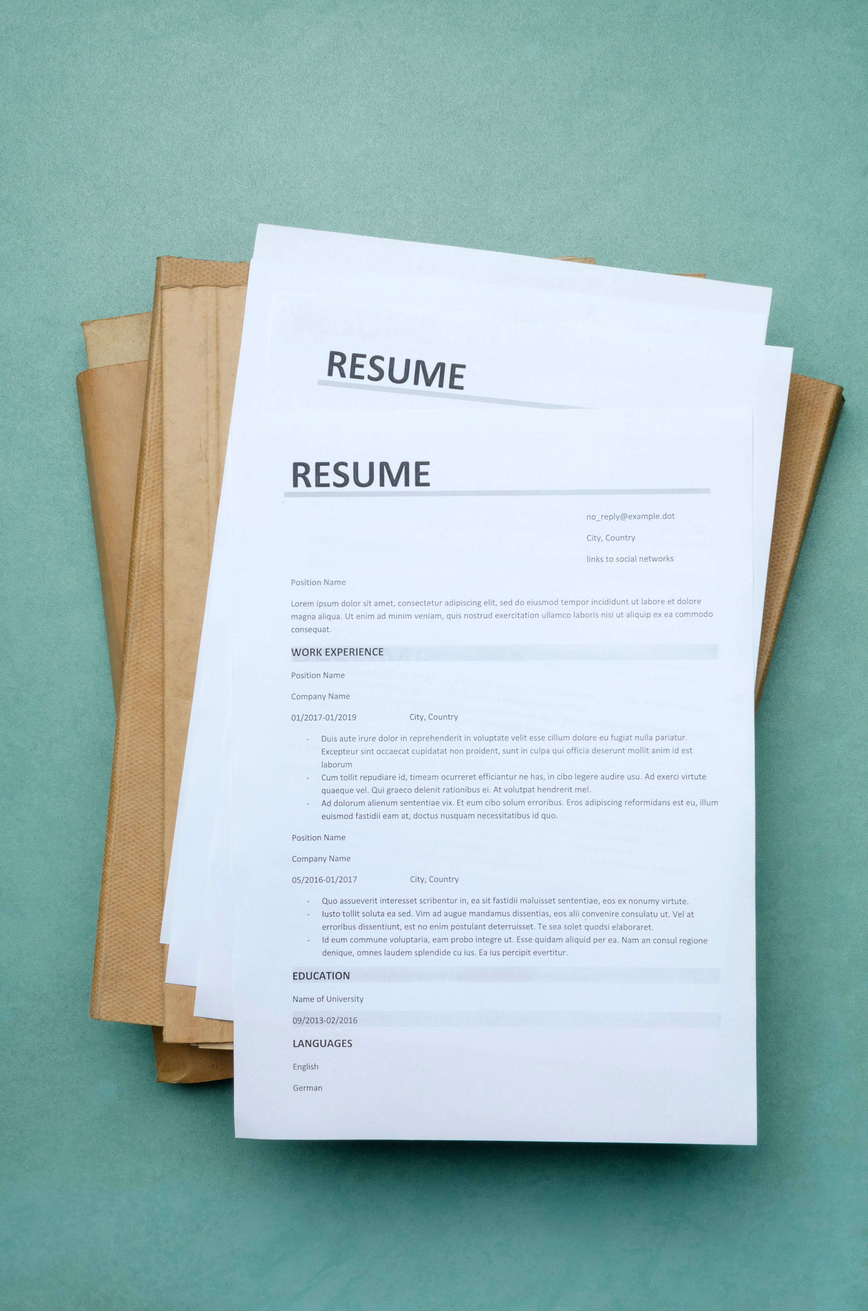 resume template
