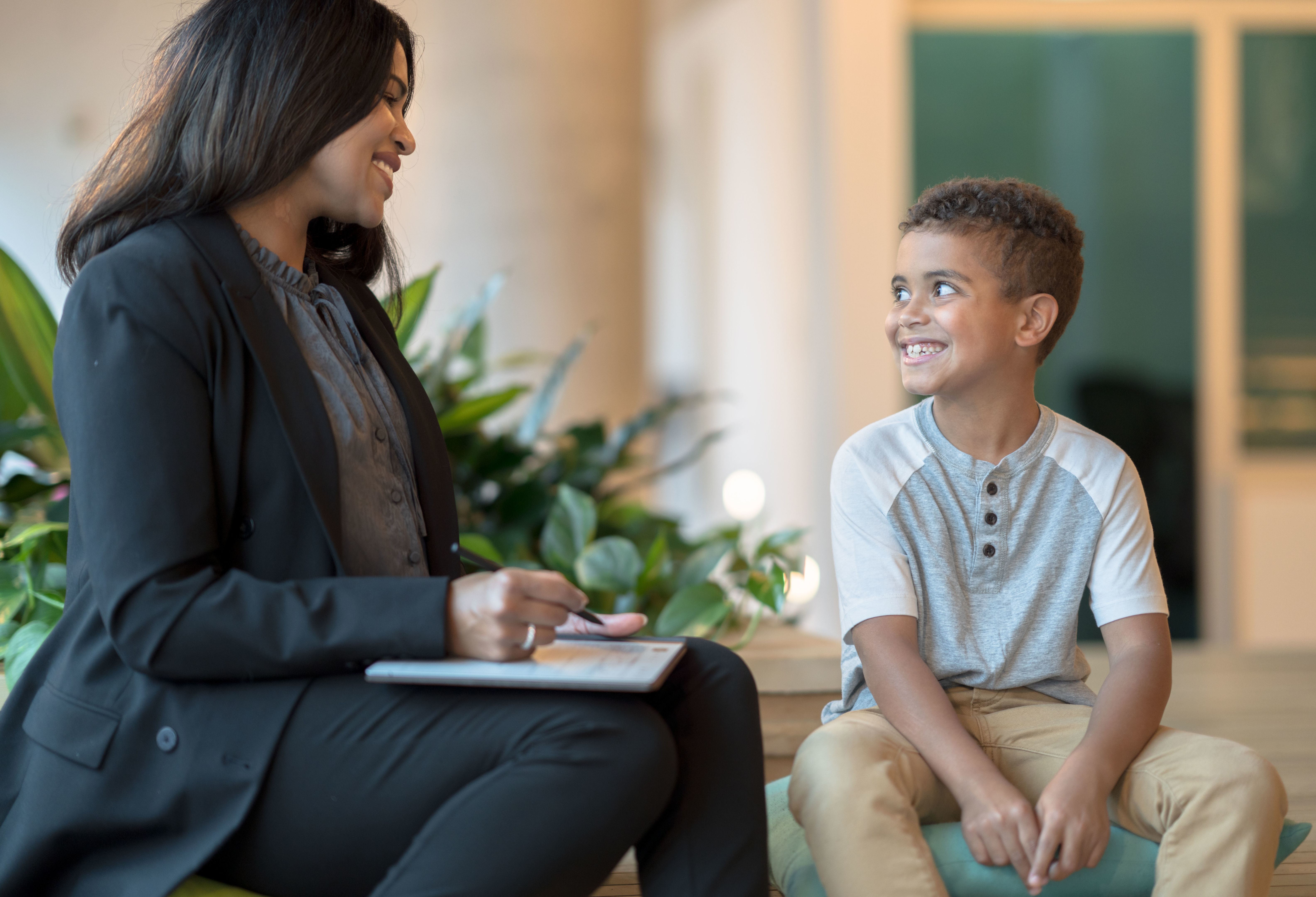 child therapist interaction