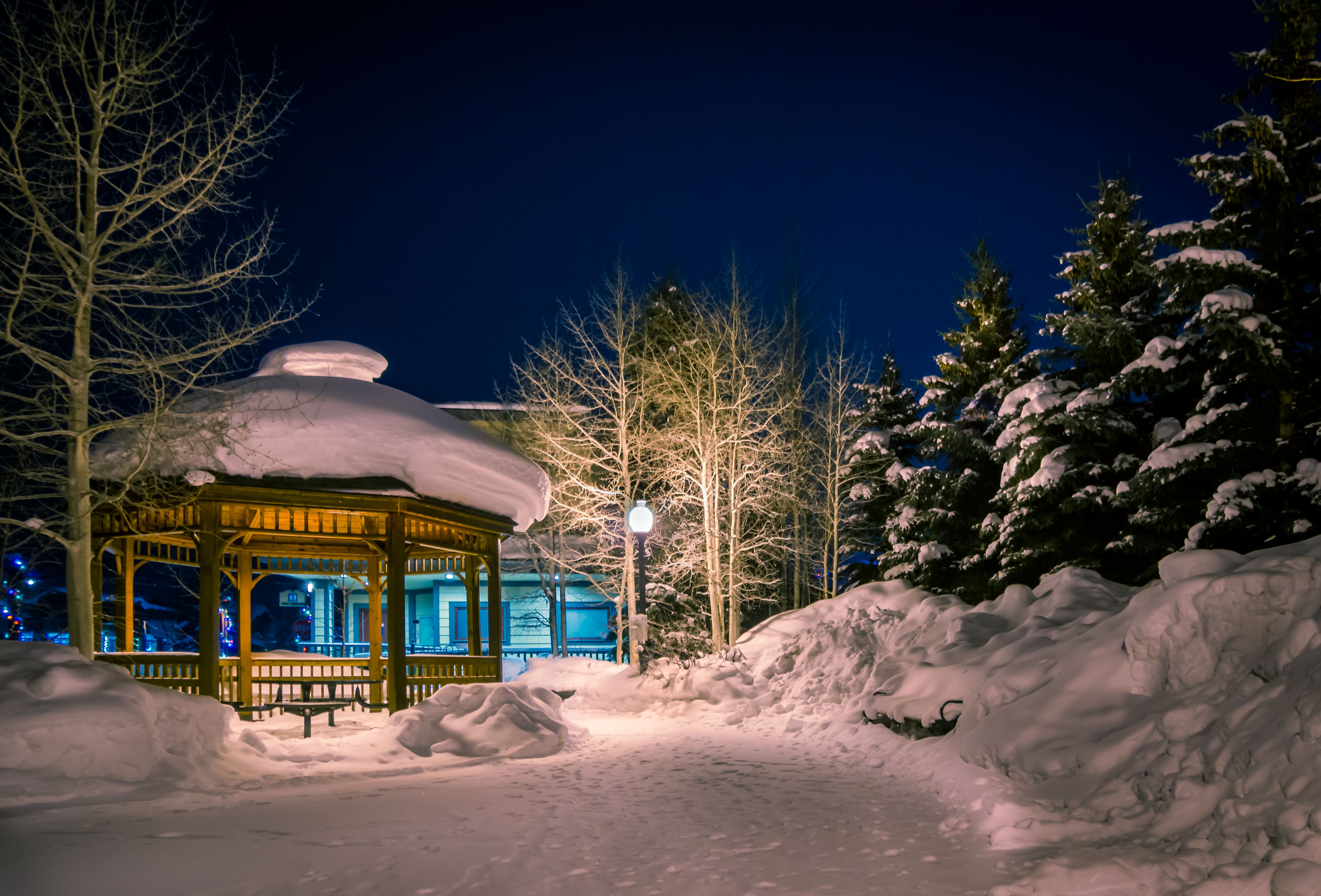 colorado winter pergola