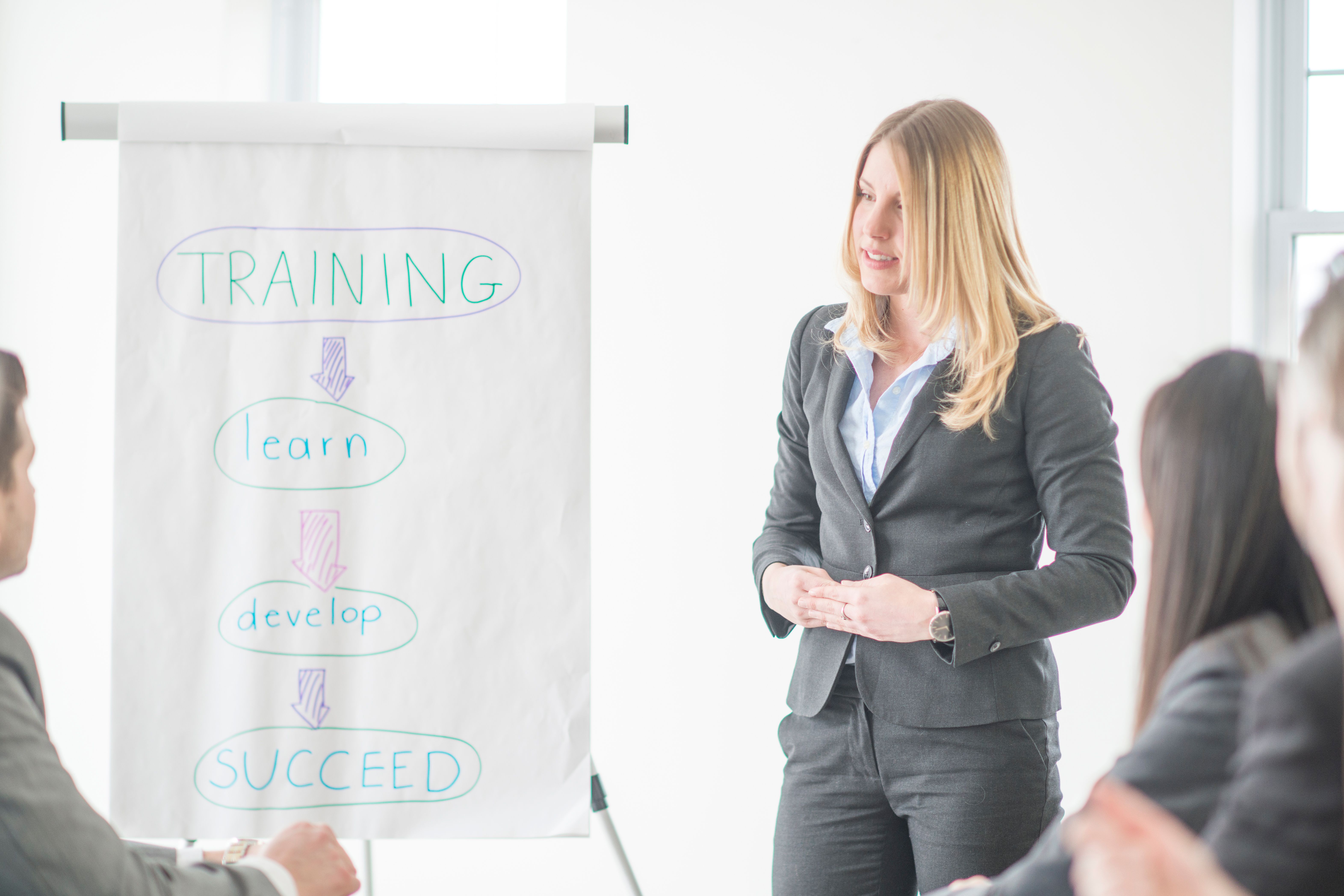 Business Training in a Boardroom